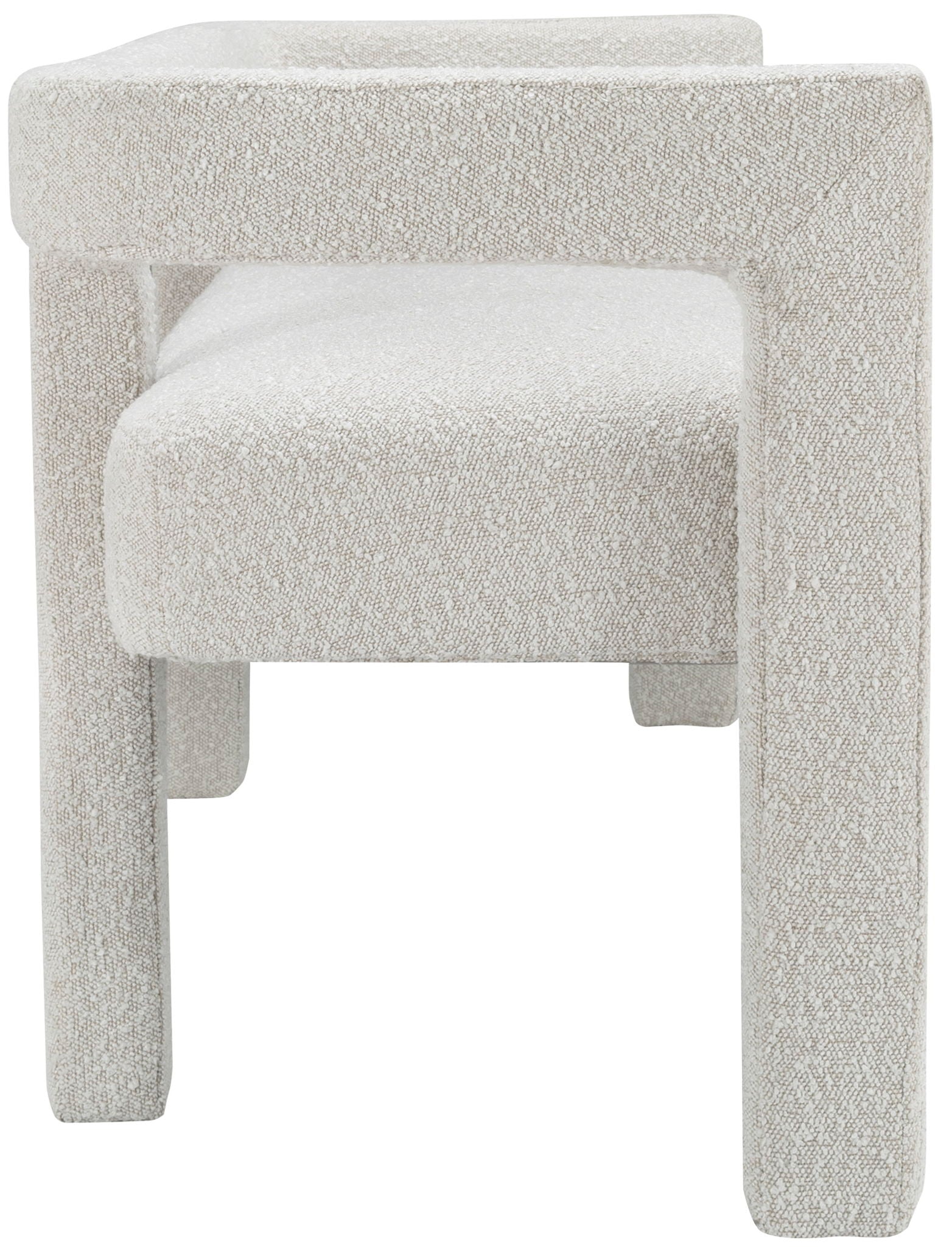 Athena - Boucle Fabric Bench