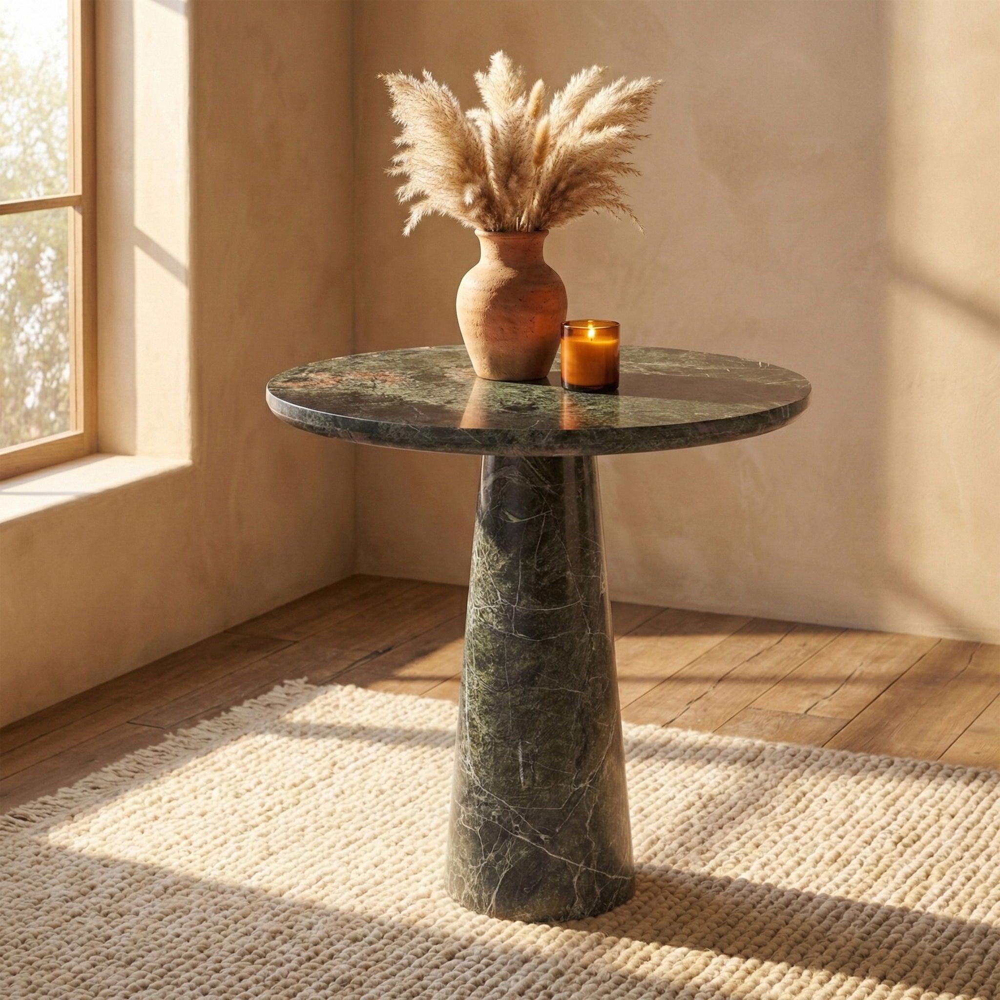 Fontelina - 30" Genuine Marble Bistro Dining Table