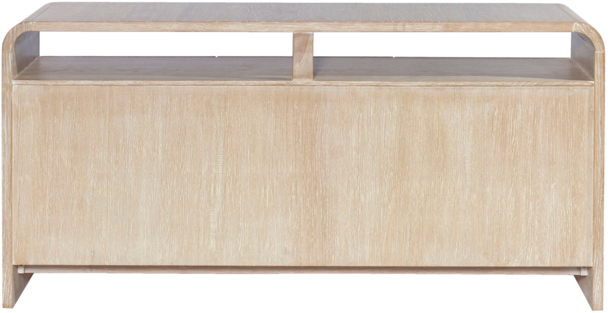 Cresthill Curved Oak Dresser — Black or Natural