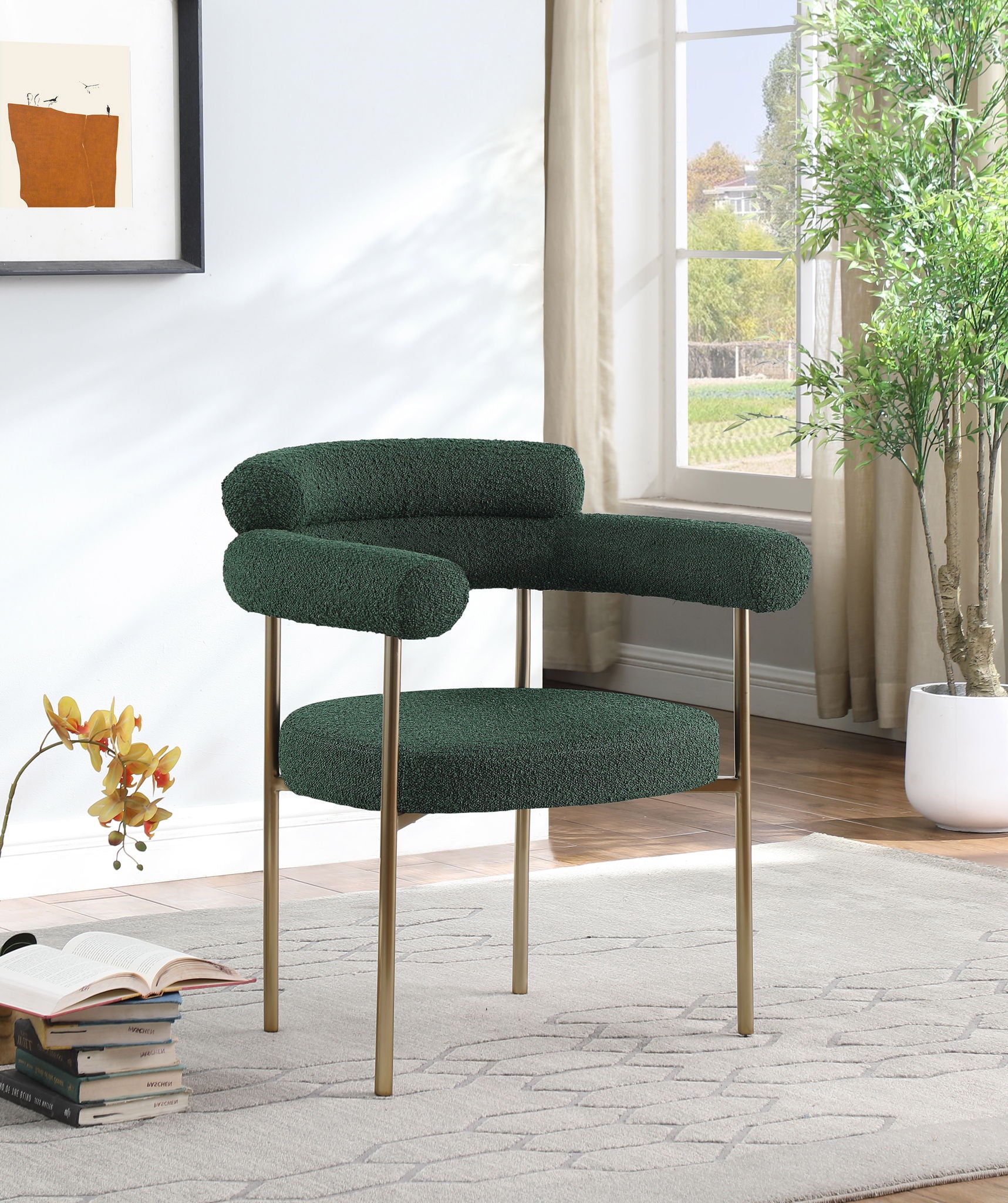Blake - Boucle Fabric Dining Chair (Set of 2)