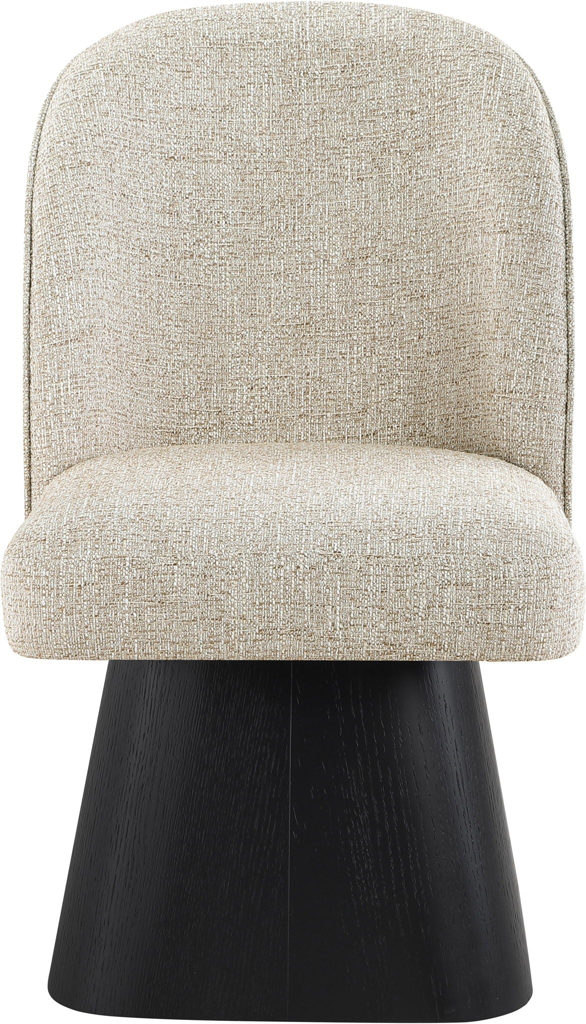 Marlowe Swivel Dining Side Chair with Black Base