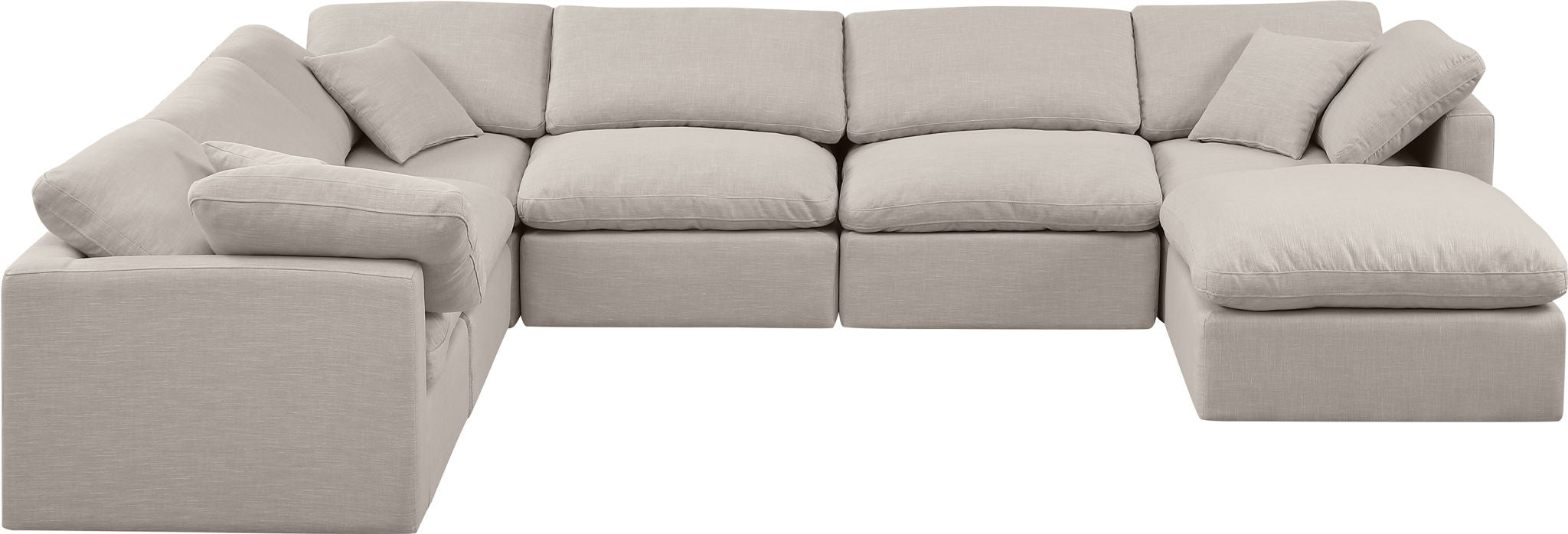 Indulge - Linen 7 Piece Modular Sectional