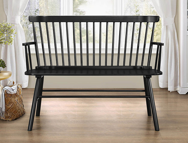 Jerimiah Spindleback Bench White