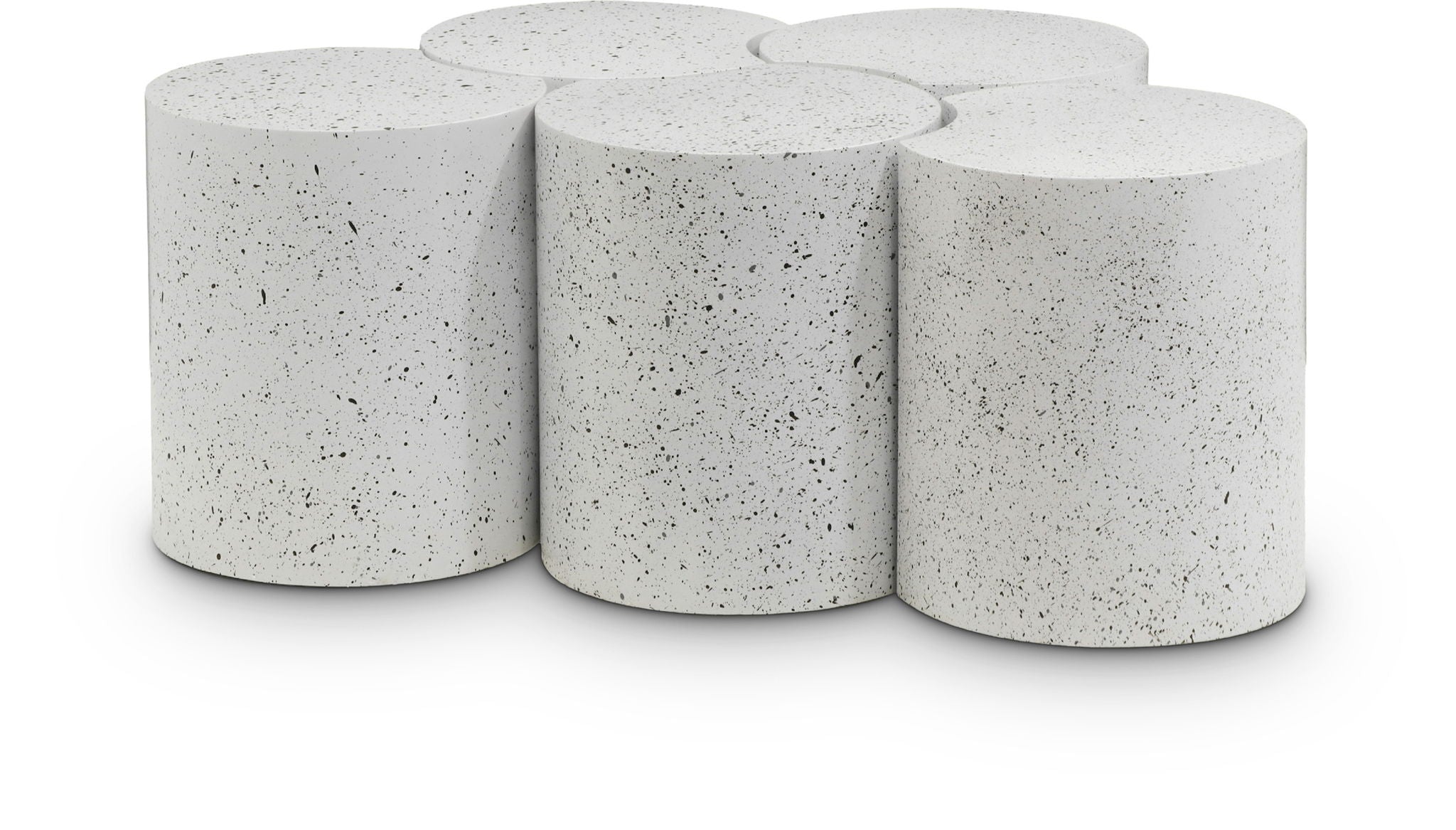 Dimple - 5 Piece Modular Coffee Table - Terazzo Finish