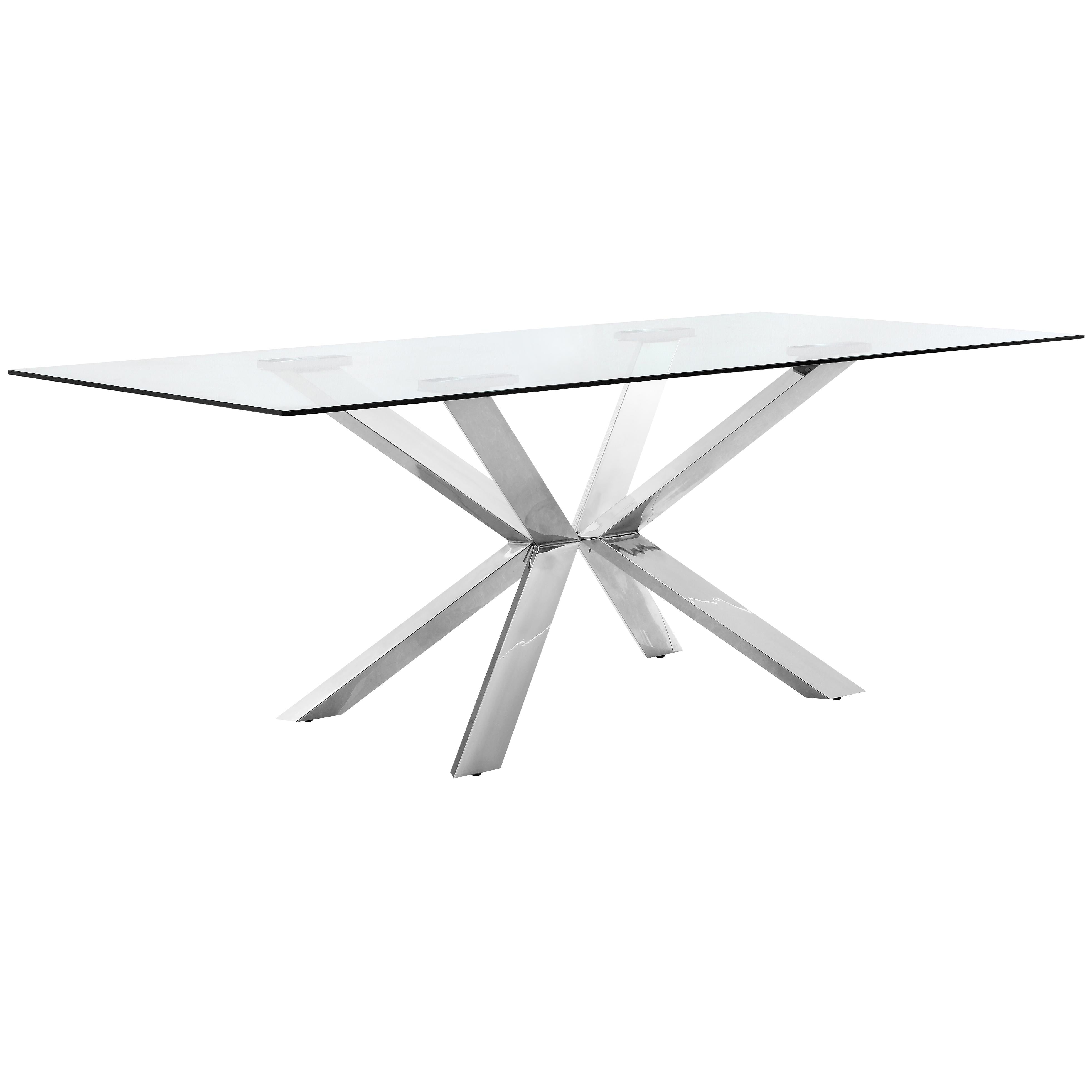 Meridian Juno Chrome Dining Table
