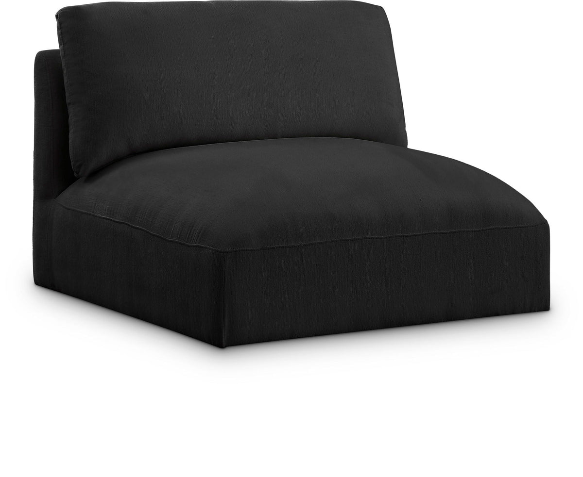 Ease Modular Sectional — Add-On: Armless Chair — Black