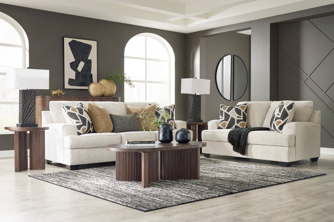 Ashley 446-04 Sofa & Loveseat — Accent Pillows Included