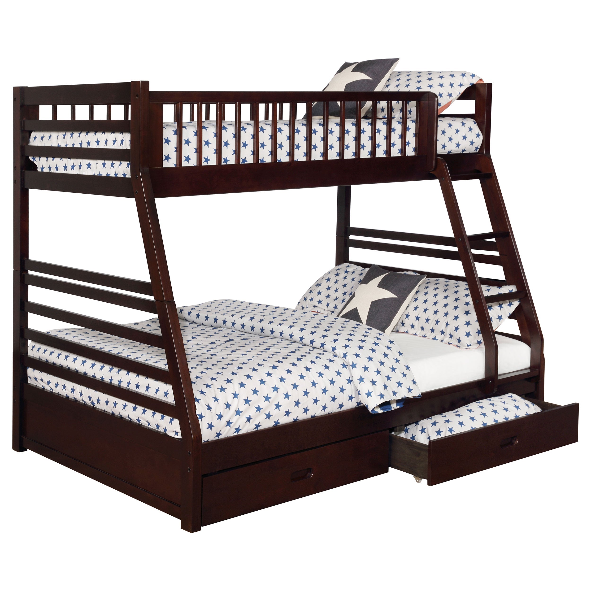 Ashton 2-drawer Wood Twin Over Full Bunk Bed
