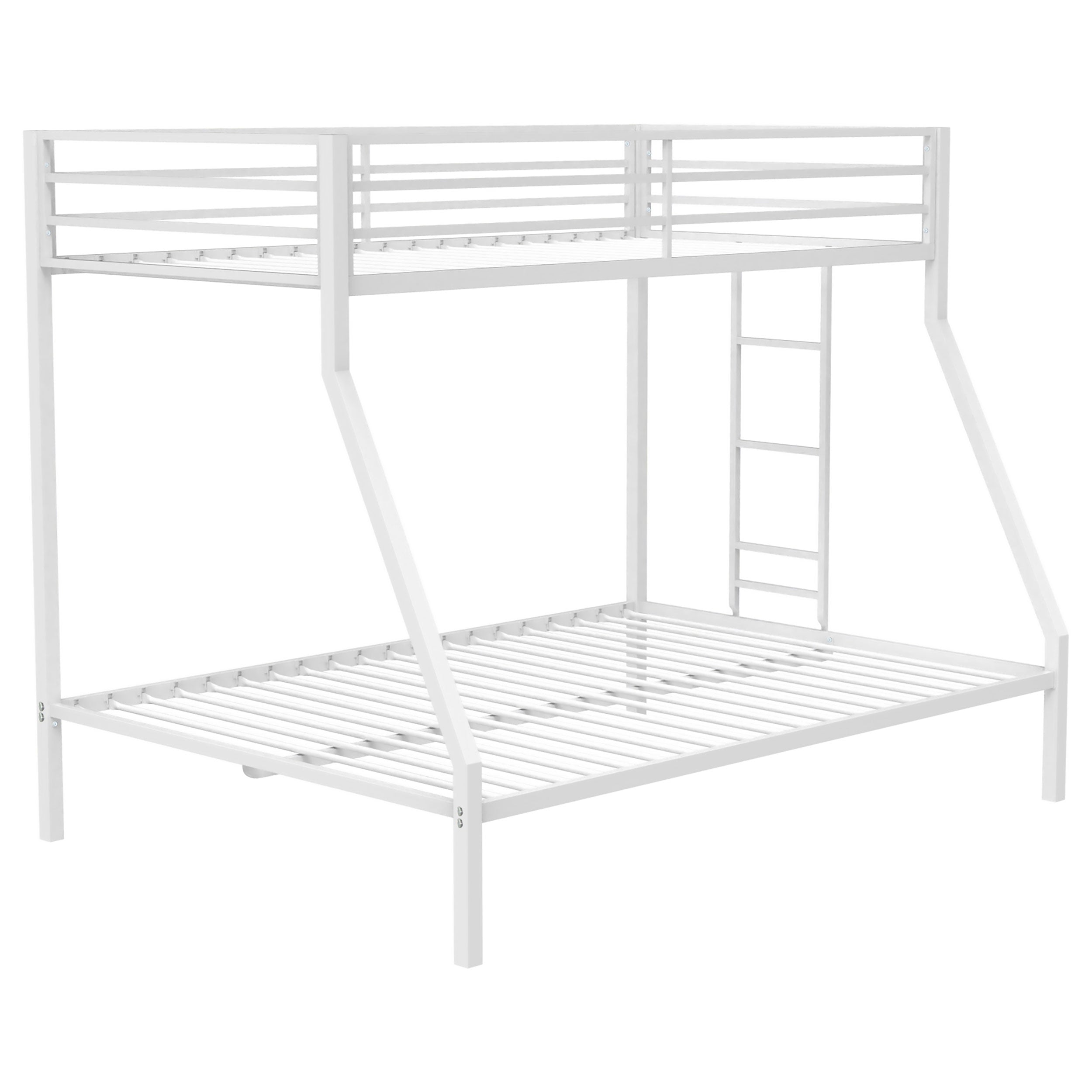 Alevera Metal Twin Over Twin Bunk Bed with Ladder