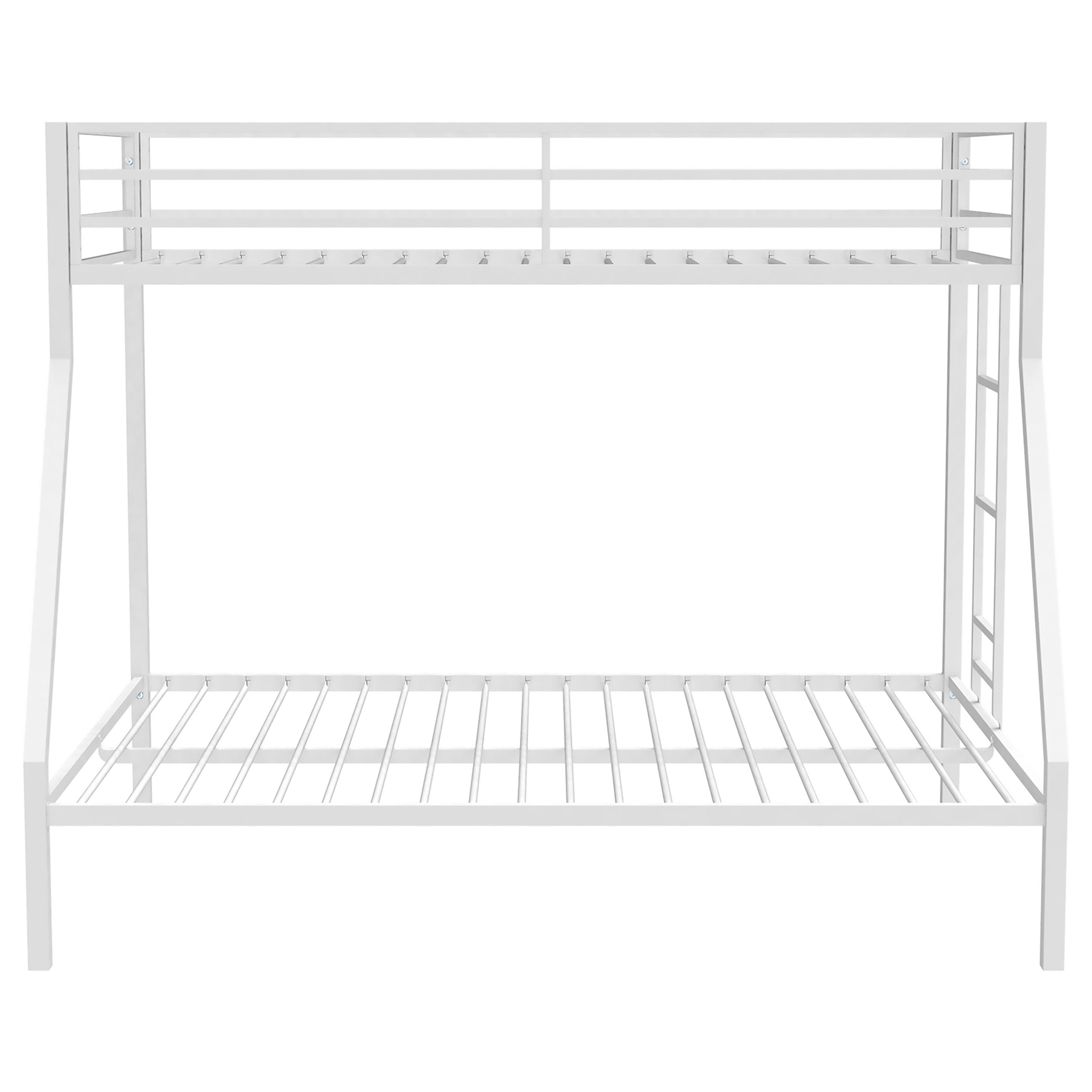 Alevera Metal Twin Over Twin Bunk Bed with Ladder