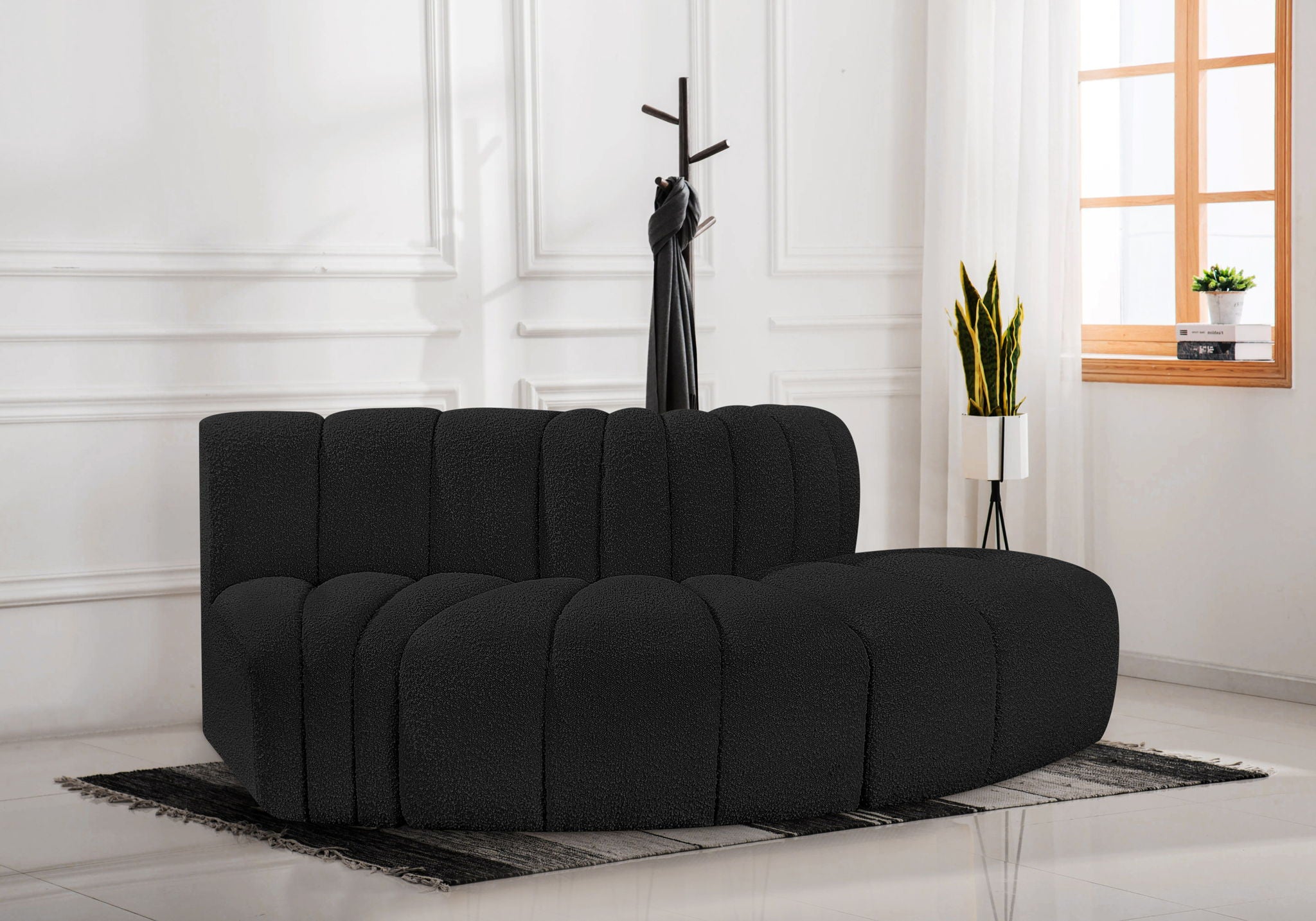 Arc - Boucle Fabric 3 Piece Modular Sofa