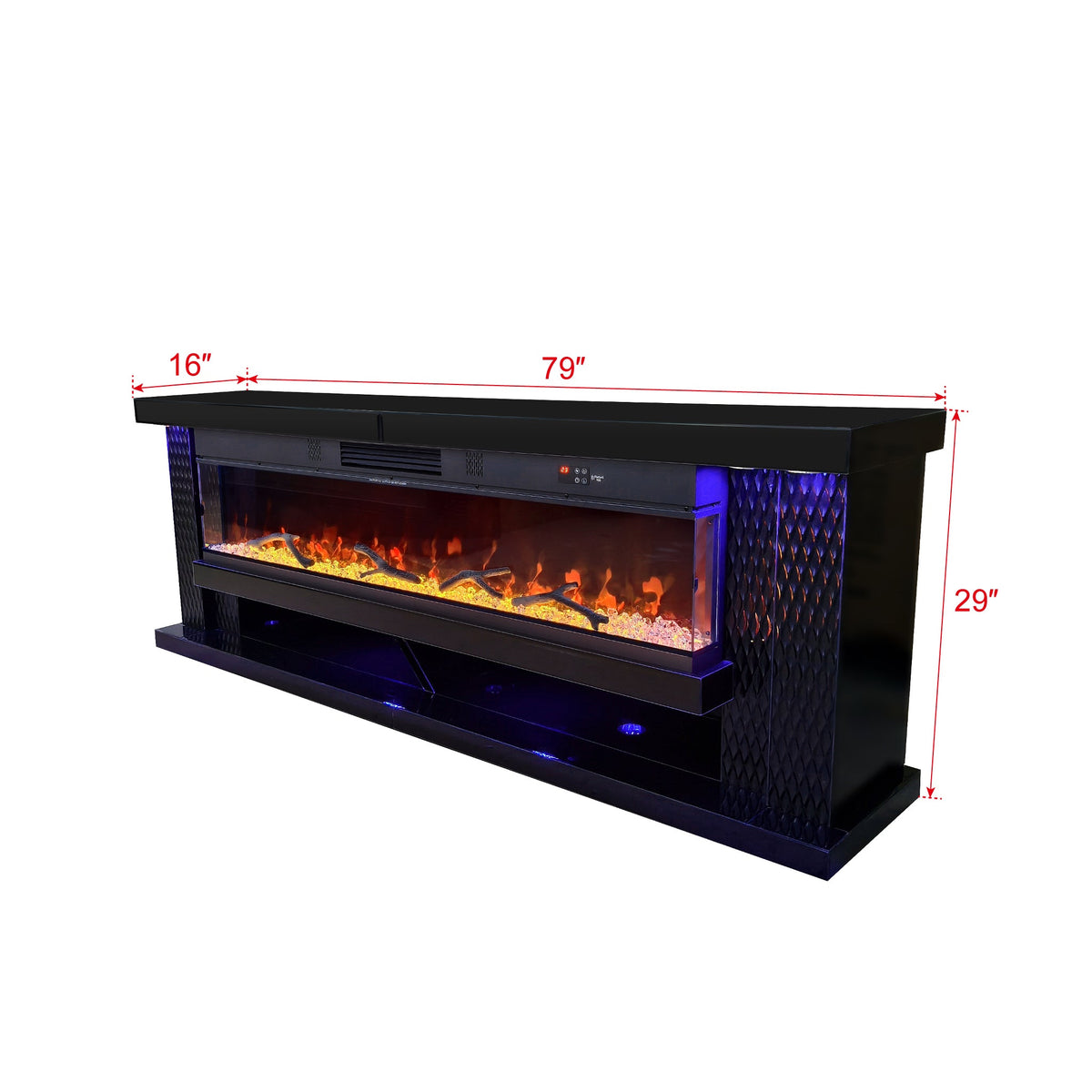 Aira Fireplace Entertainment Center — Built-In Sound