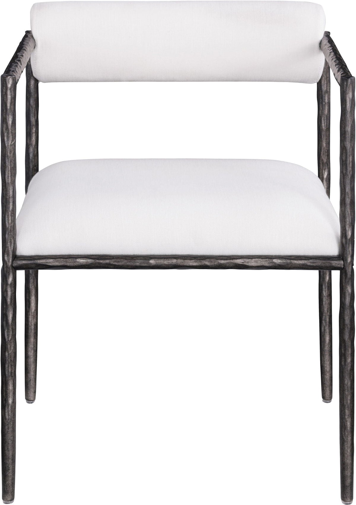 Axis Linen Dining Chair Set of 2 — Beige or Cream, Antique Black or Brass Legs - 2