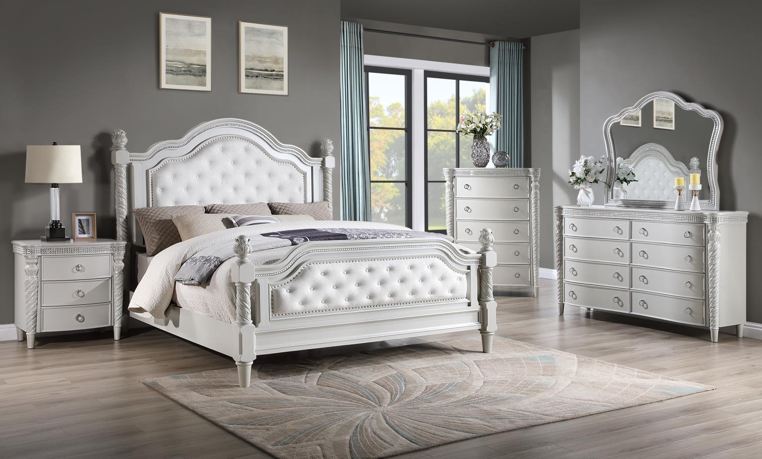 B033 - Nightstand - White