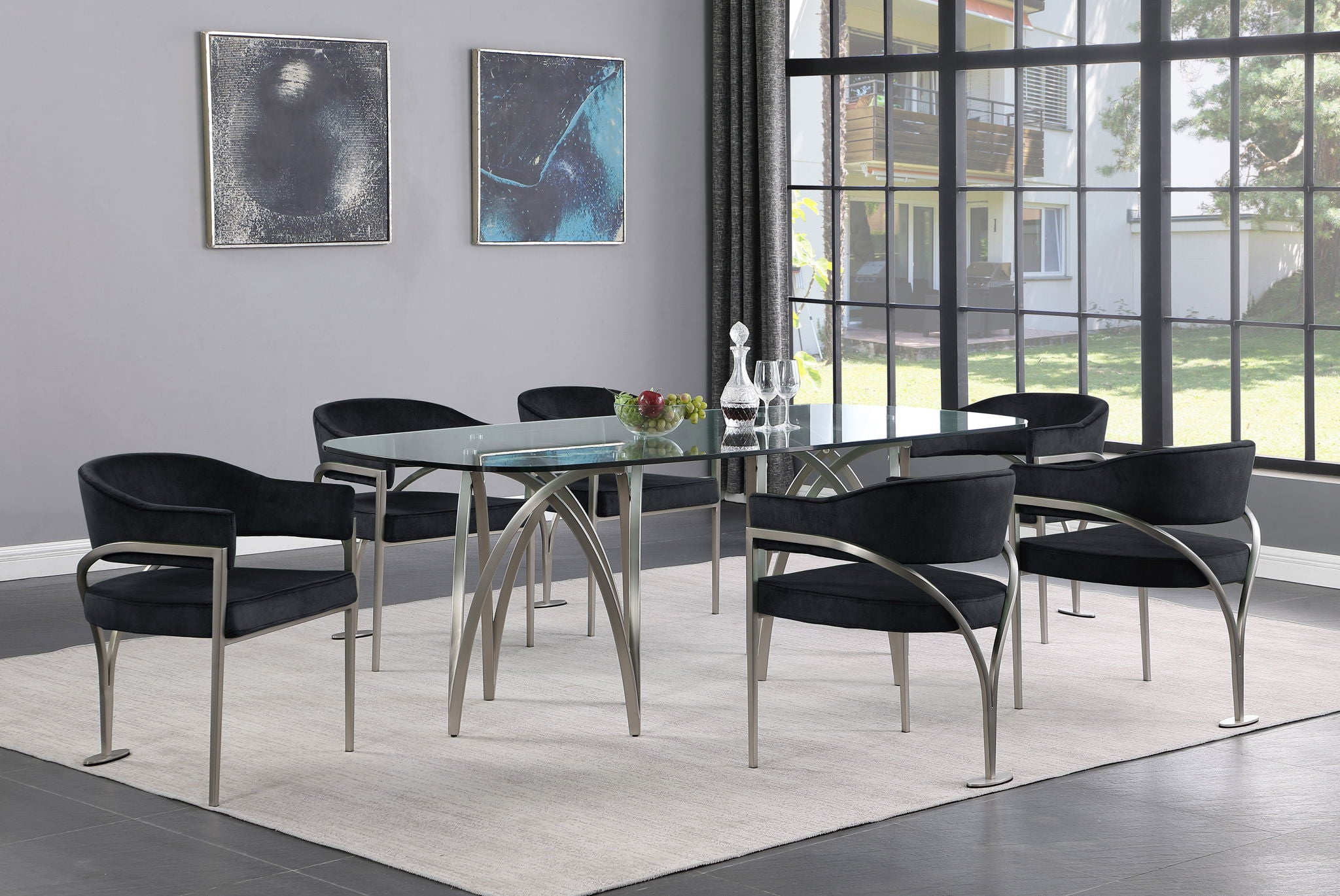 Madelyn - Dining Chair (Set of 2) - Brushed Chrome