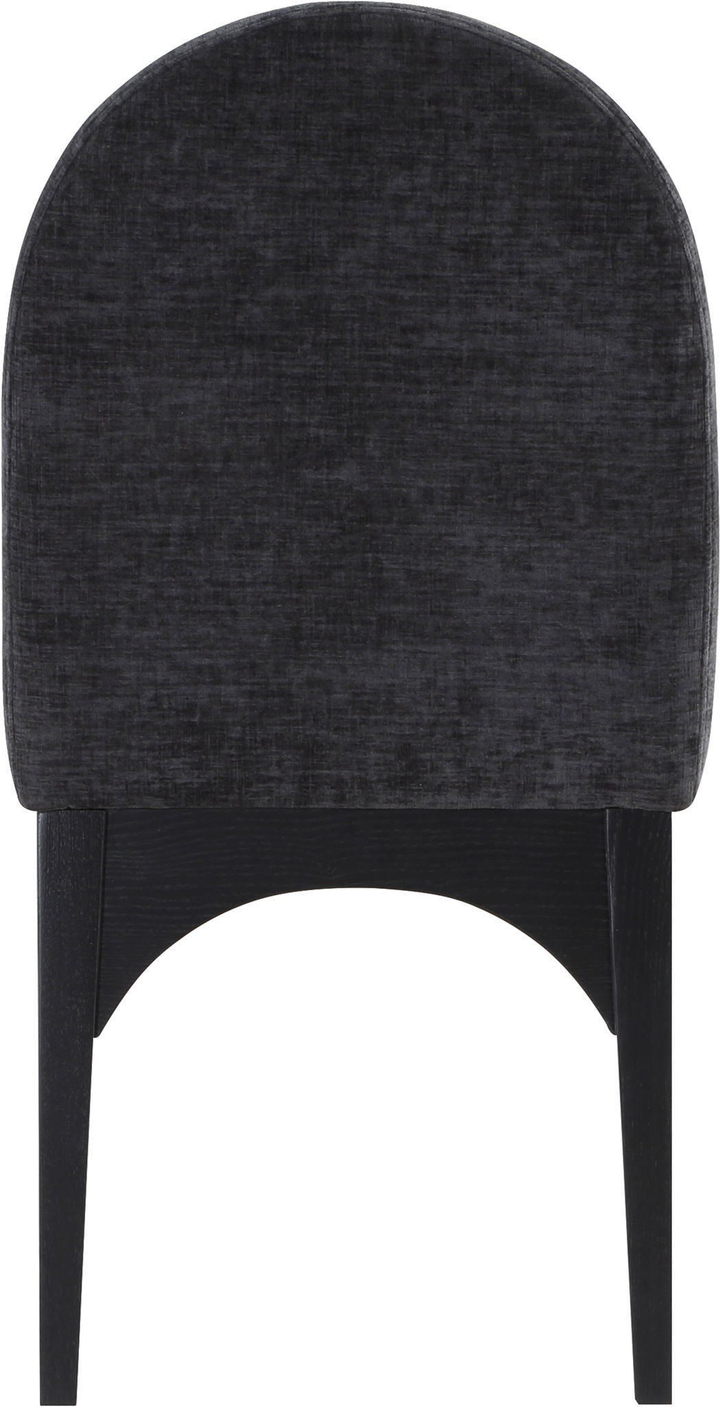 Waldorf - Chenille Dining Side Chair with Black Legs