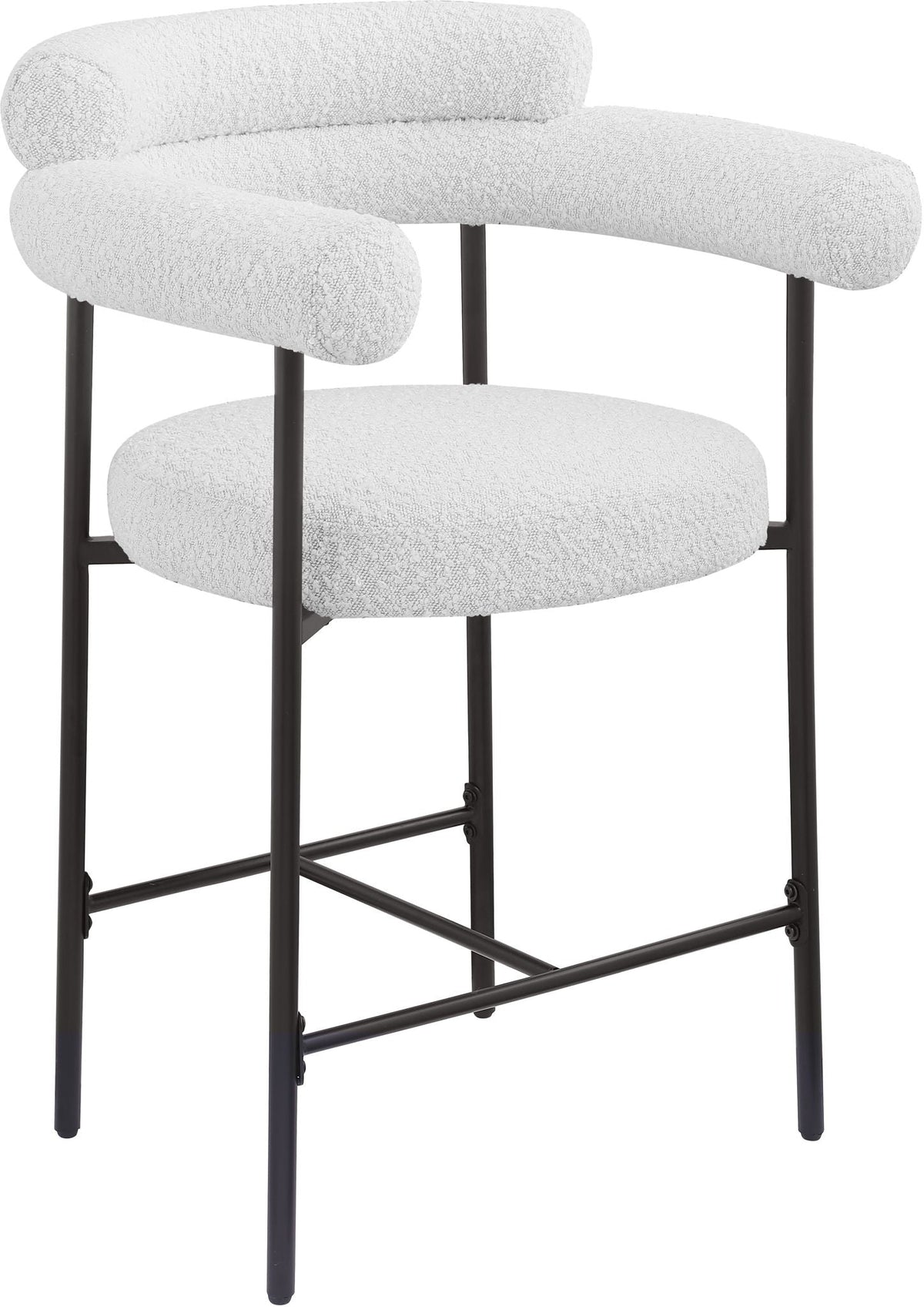 Blake - Counter Stool (Set of 2) with Black Base
