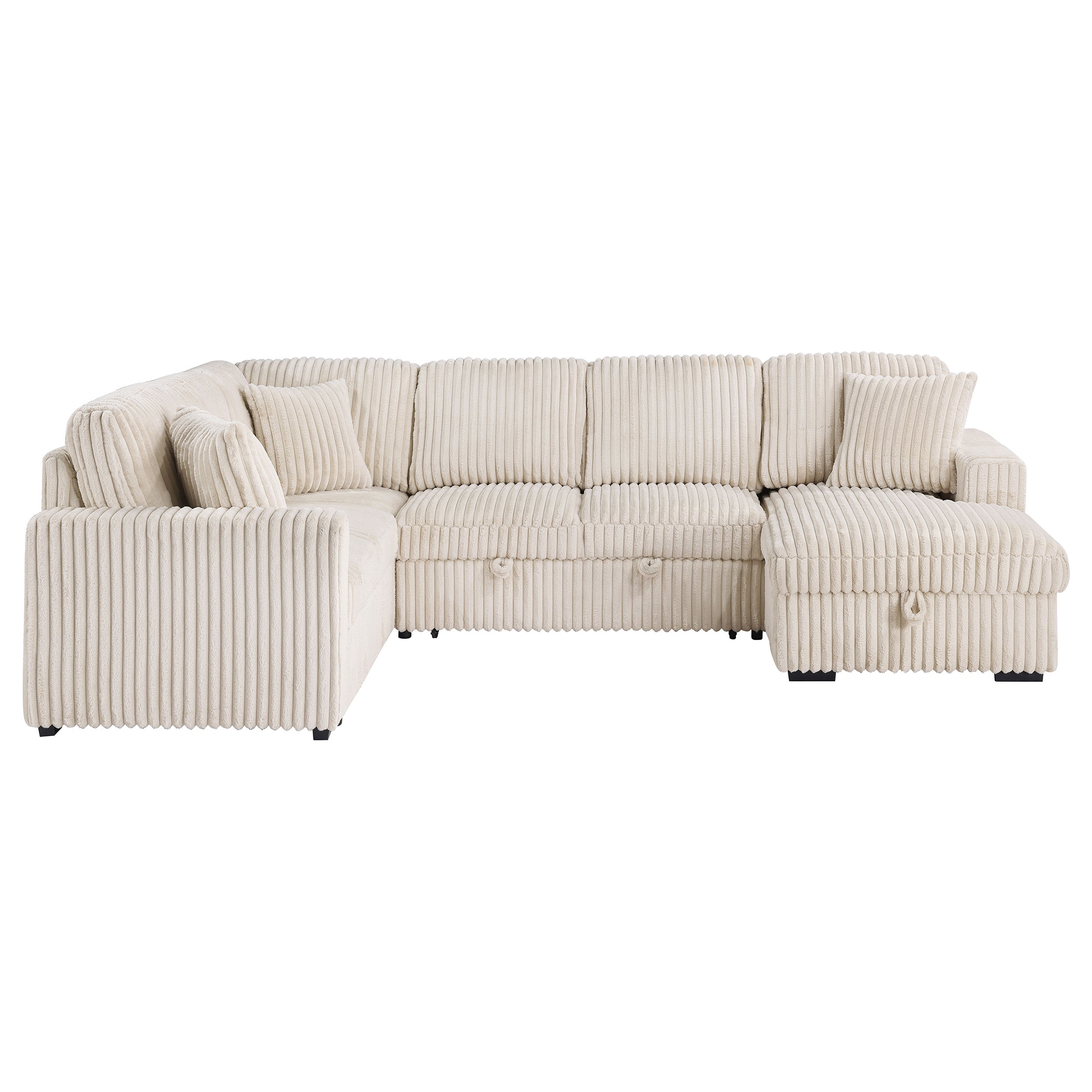 Devonshire Sleeper Sectional Sofa Storage Chaise