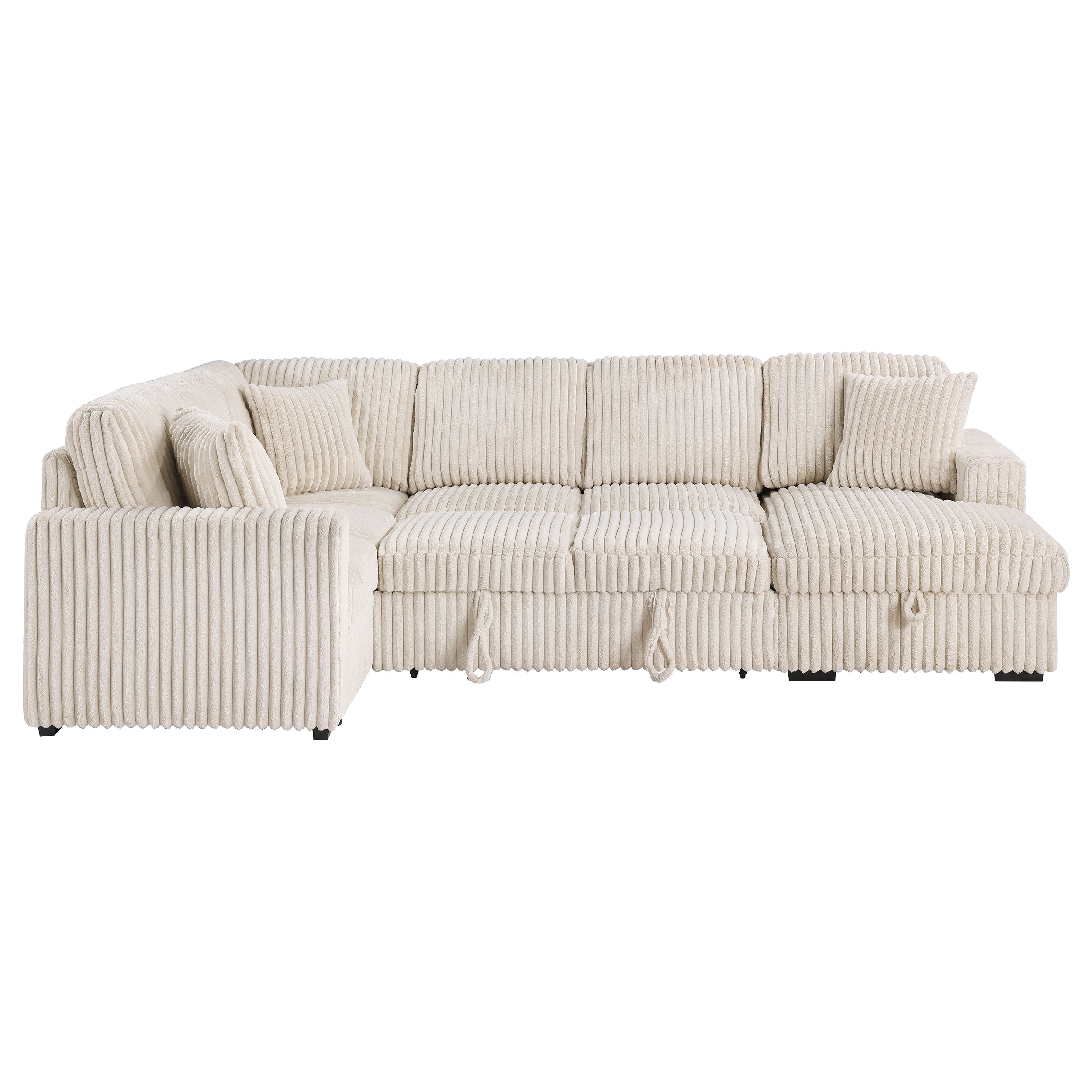 Devonshire Sleeper Sectional Sofa Storage Chaise