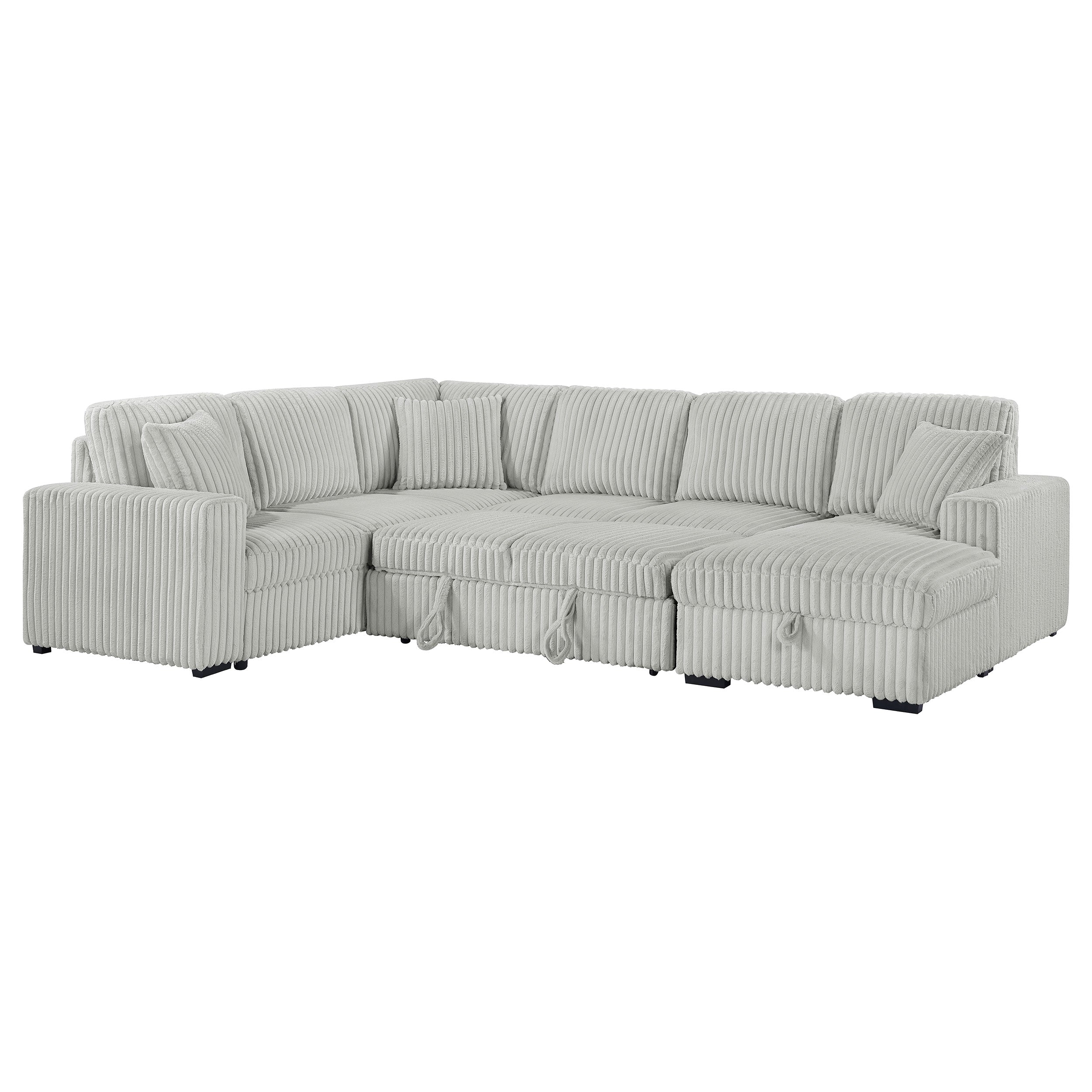 Devonshire Sleeper Sectional Sofa Storage Chaise