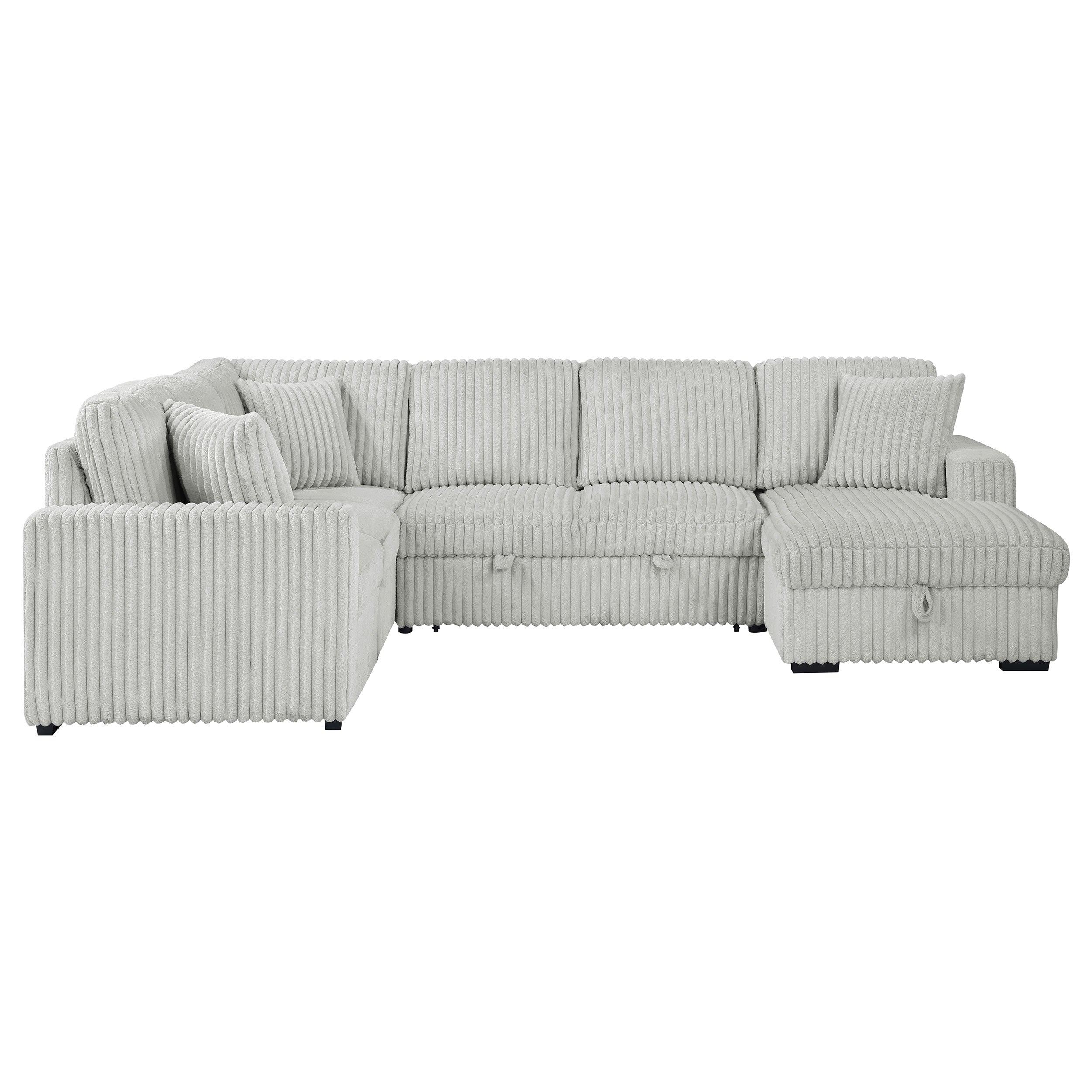 Devonshire Sleeper Sectional Sofa Storage Chaise
