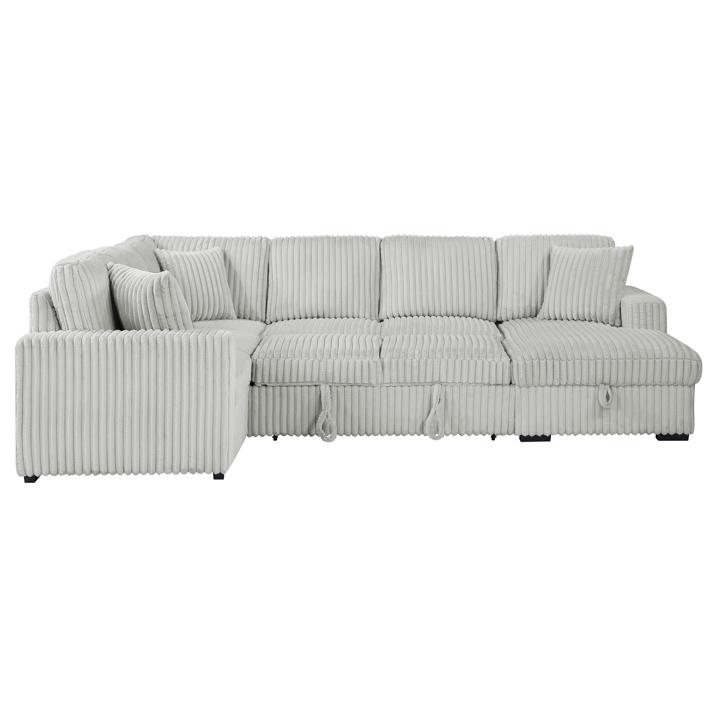 Devonshire Sleeper Sectional Sofa Storage Chaise
