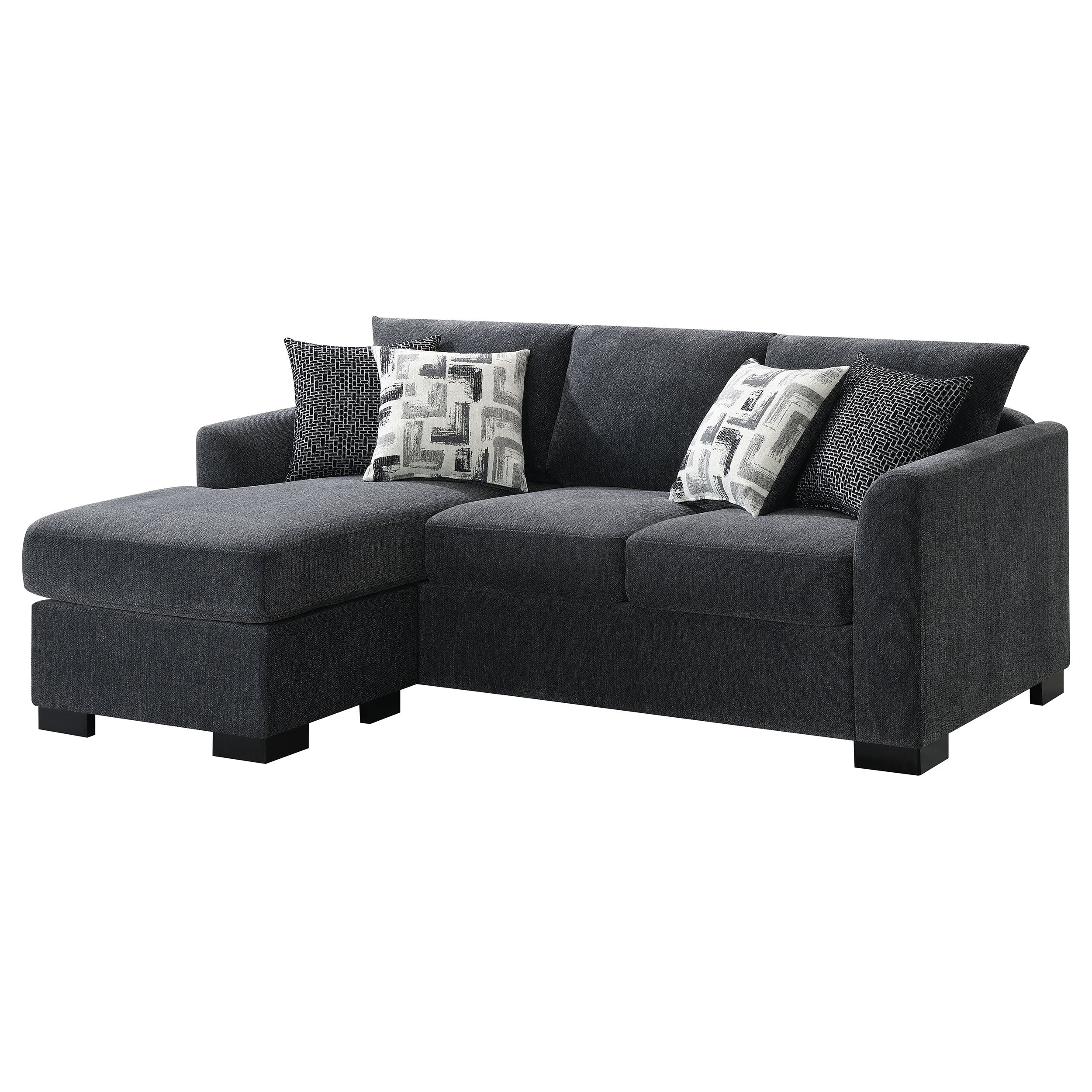 Storey Upholstered Sleeper Sectional Chaise Sofa