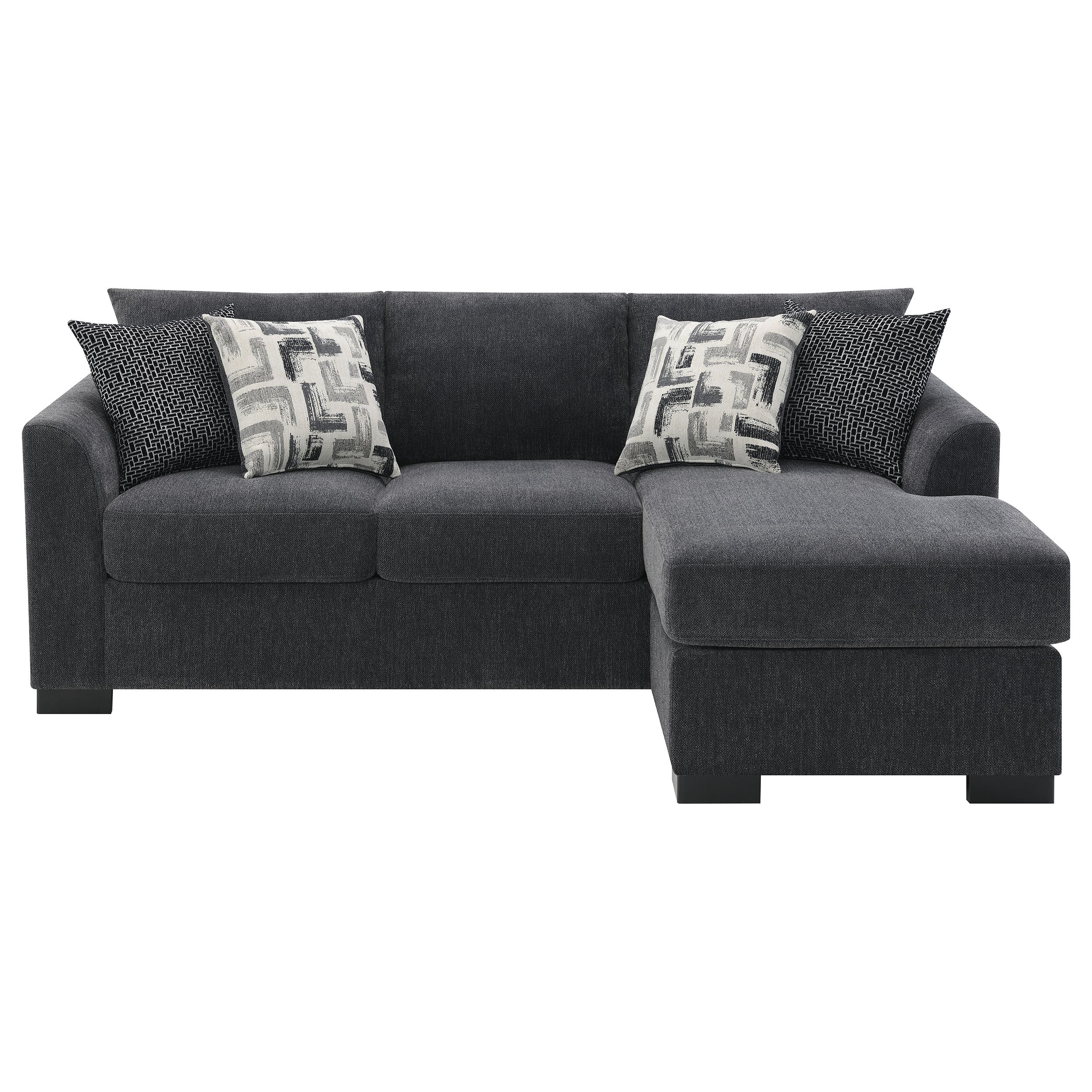 Storey Upholstered Sleeper Sectional Chaise Sofa