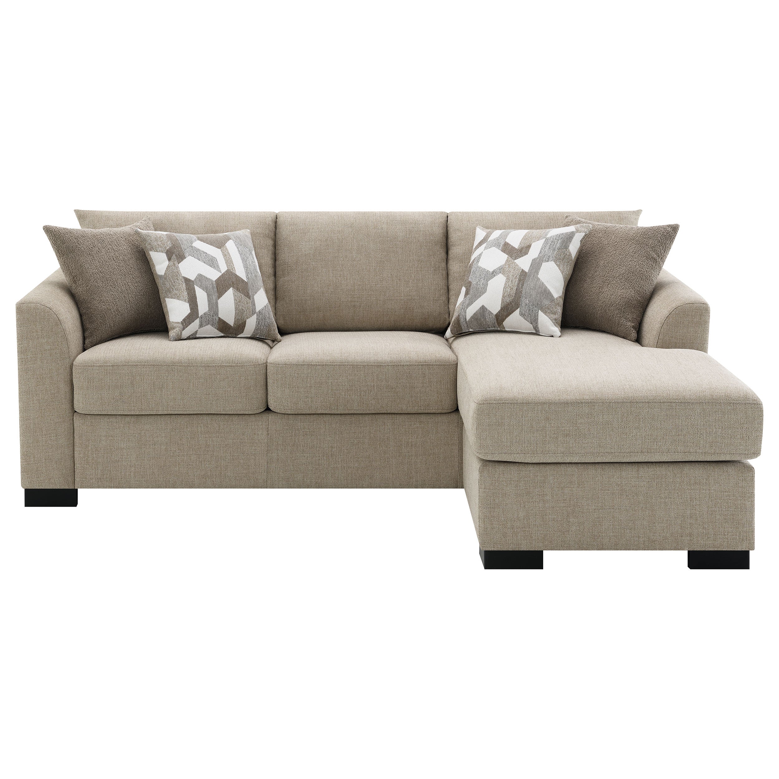 Storey Upholstered Sleeper Sectional Chaise Sofa