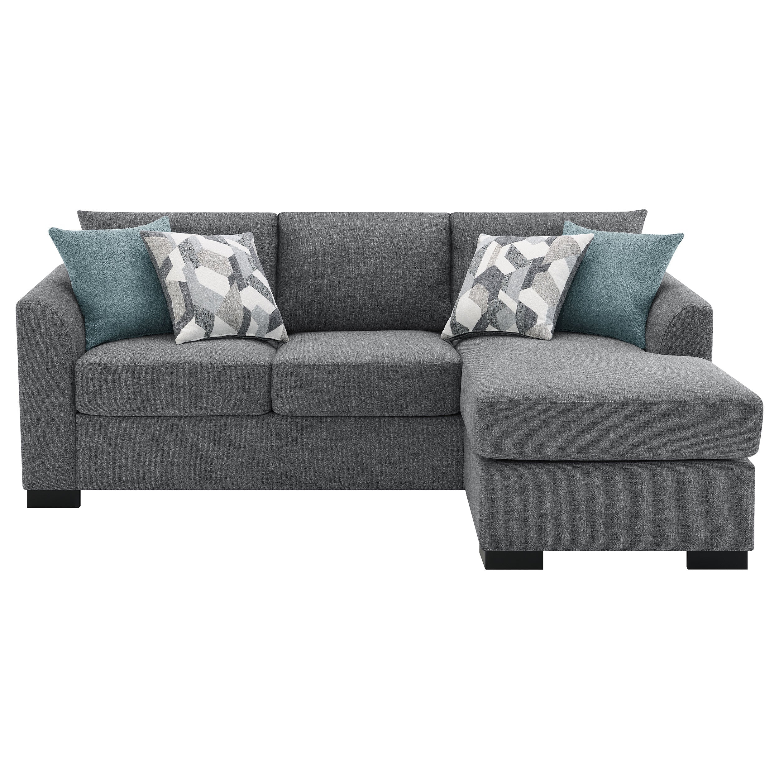Storey Upholstered Sleeper Sectional Chaise Sofa