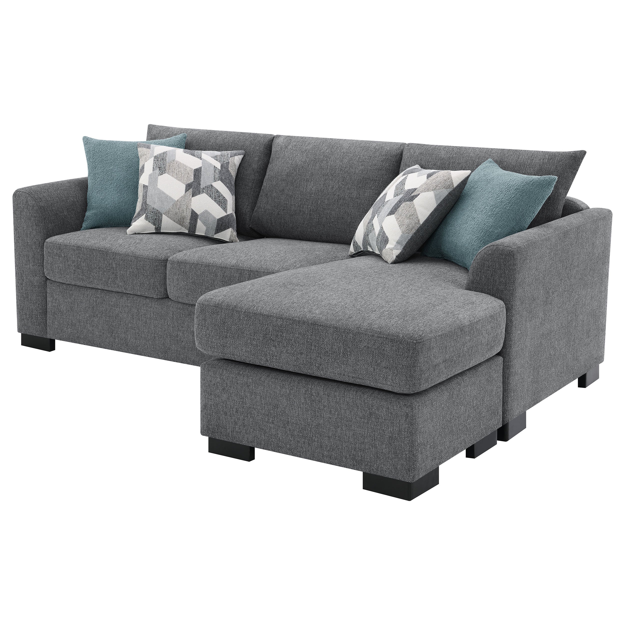 Storey Upholstered Sleeper Sectional Chaise Sofa