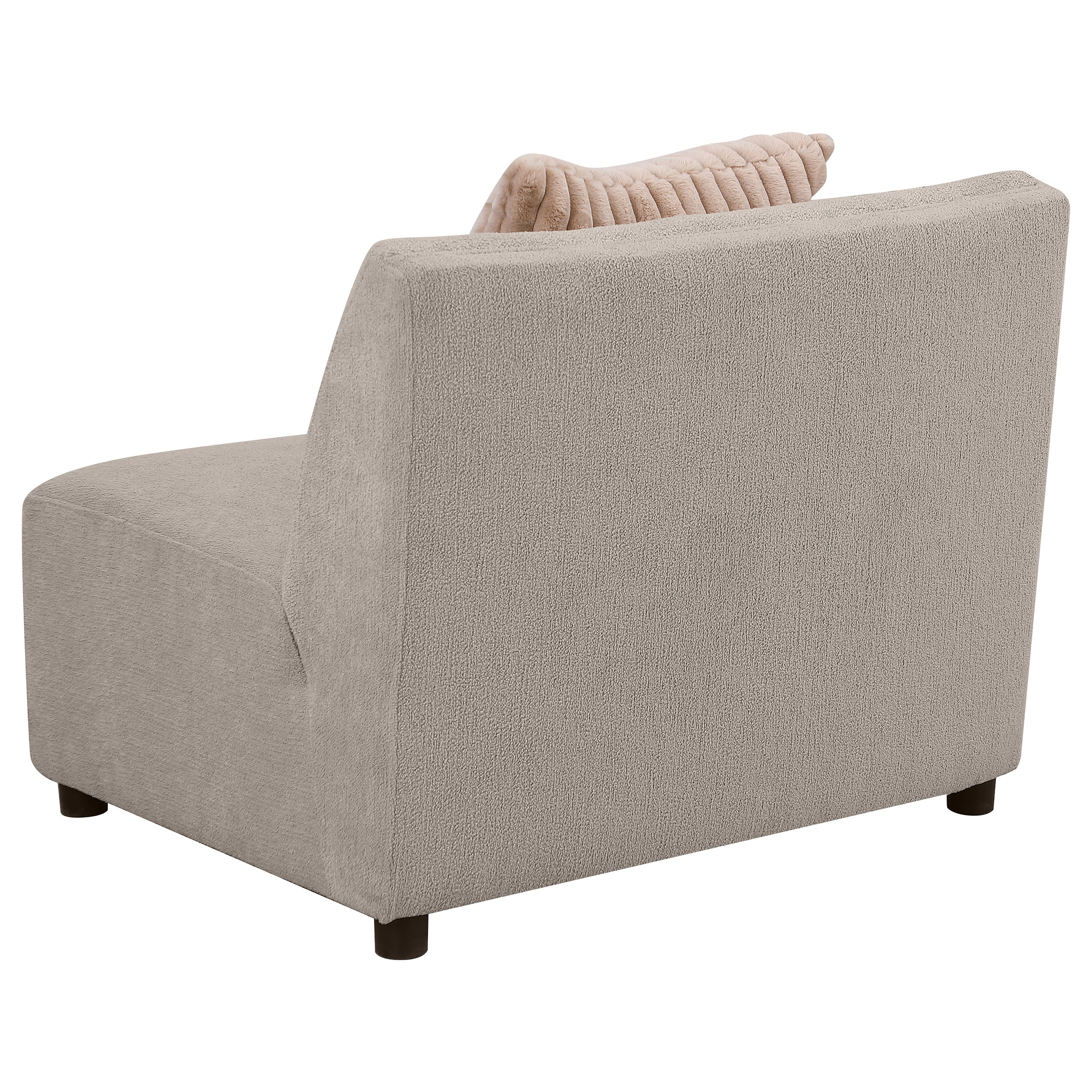 Fayette Upholstered Armless Chair Greige