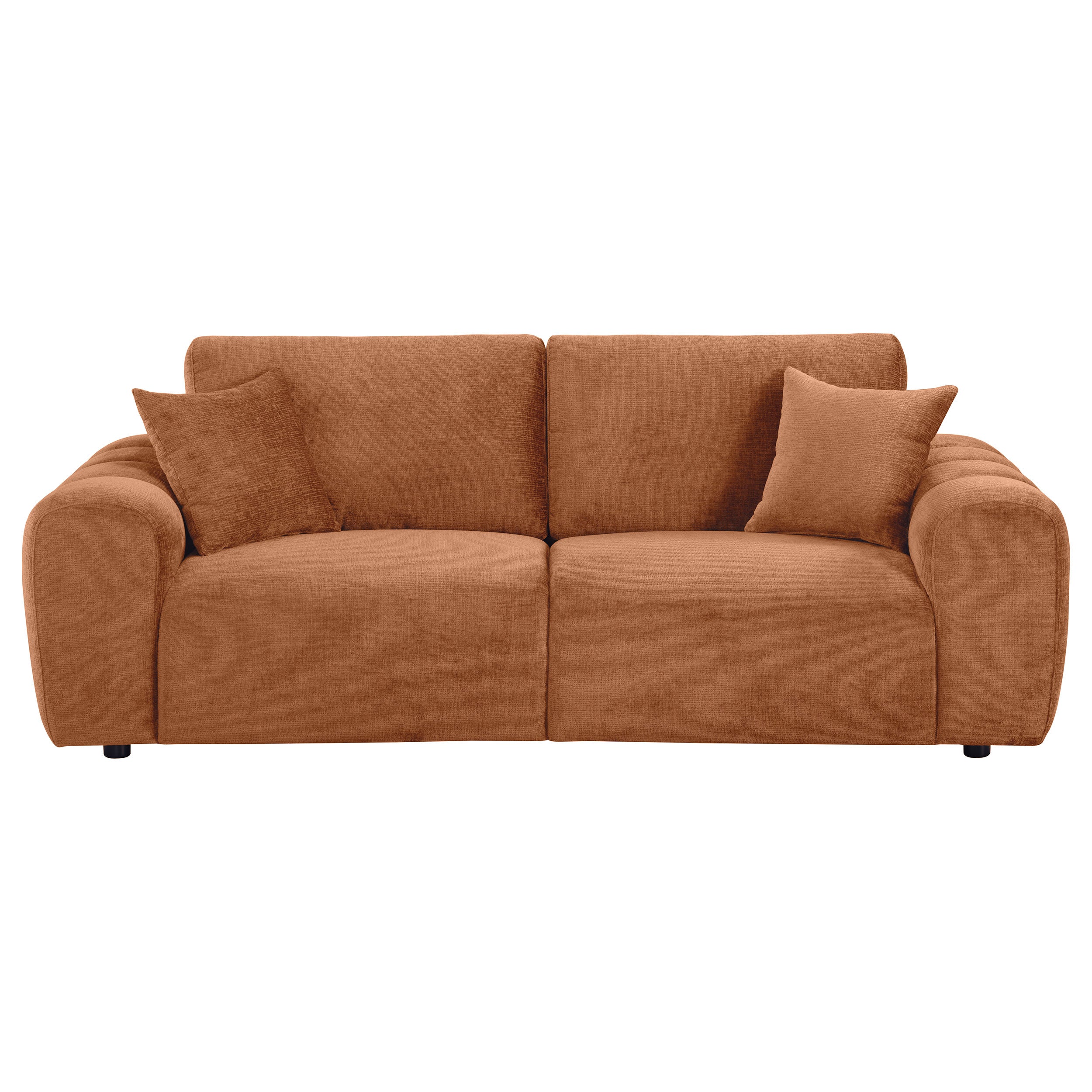 Burnett Chenille Upholstered Wide Arm Sofa