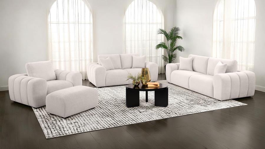 Burnett Chenille Upholstered Sofa Set