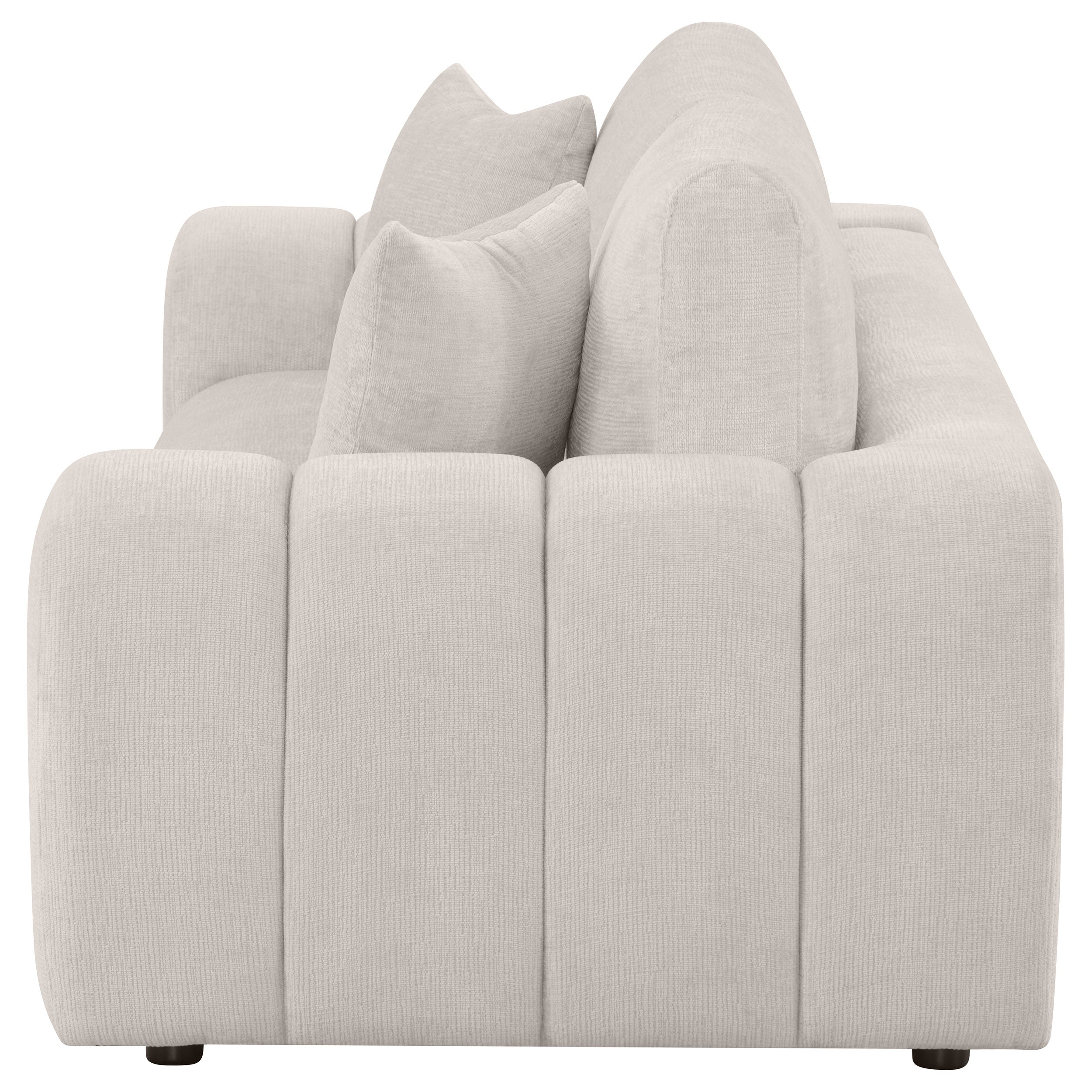 Burnett Chenille Upholstered Wide Arm Sofa