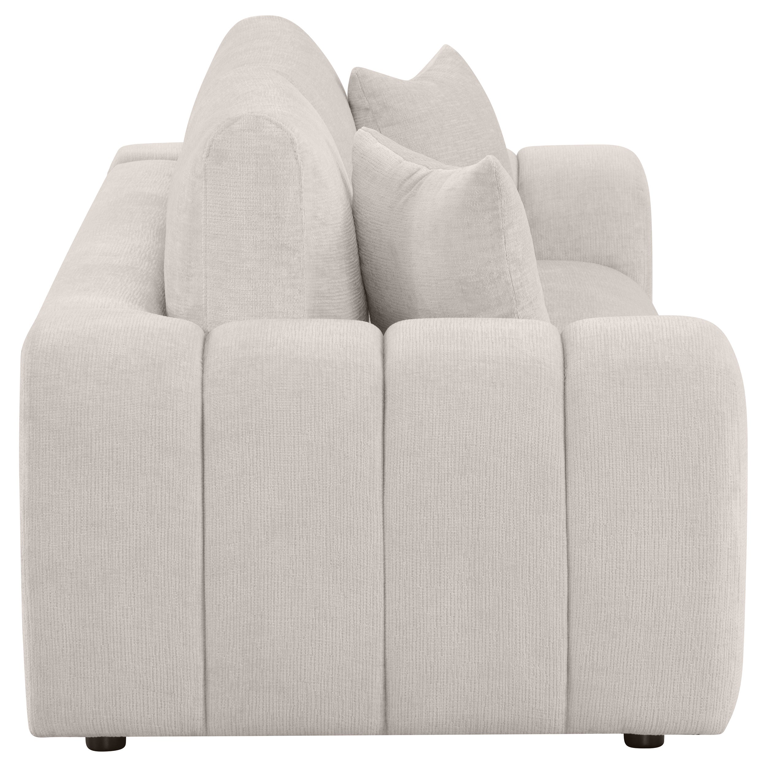 Burnett Chenille Upholstered Wide Arm Sofa