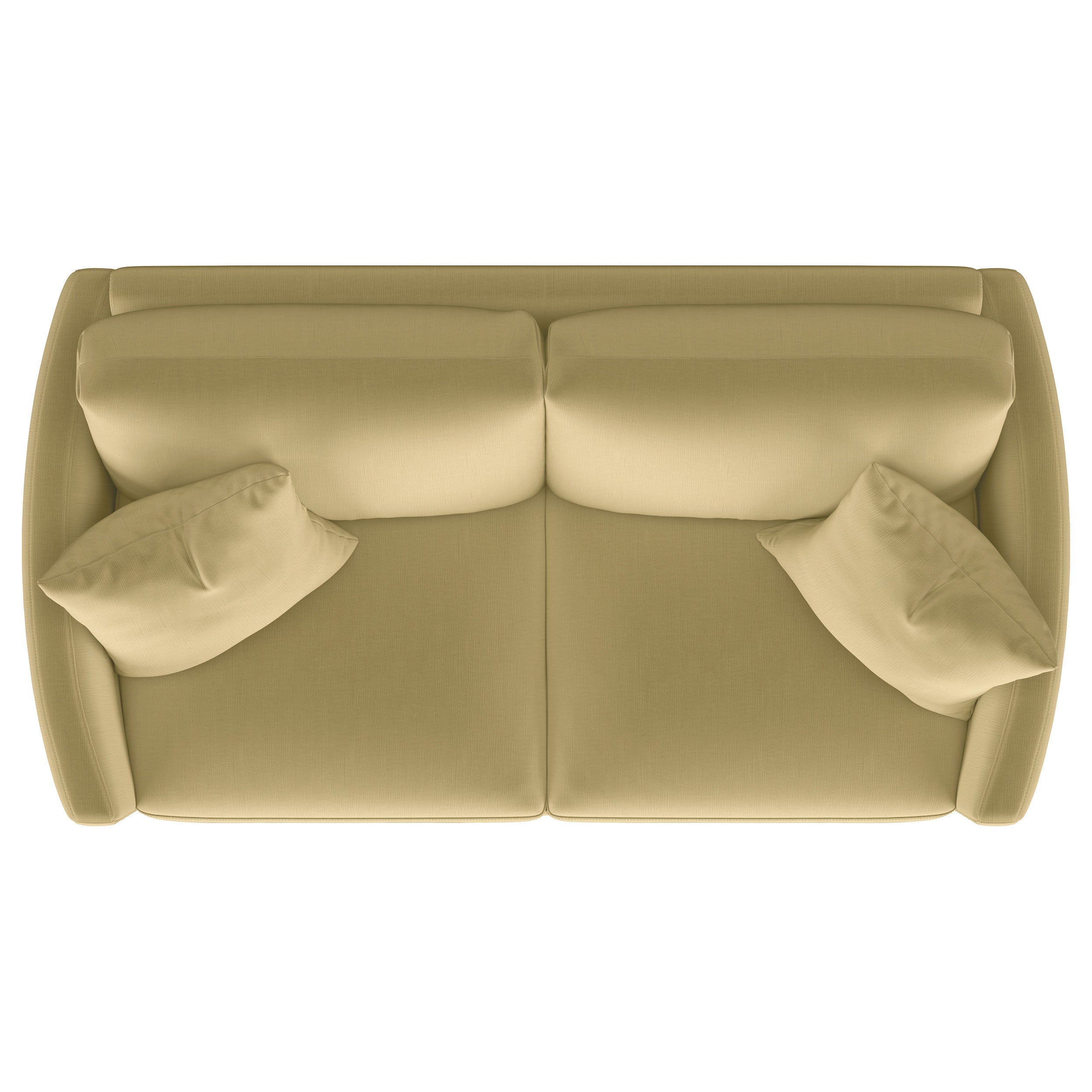 Corliss Upholstered Curved Track Arm Loveseat