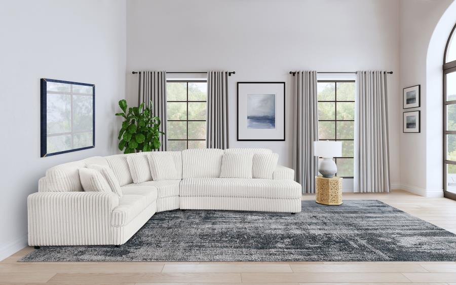 Emberson Upholstered Modular Sectional Sofa Ivory