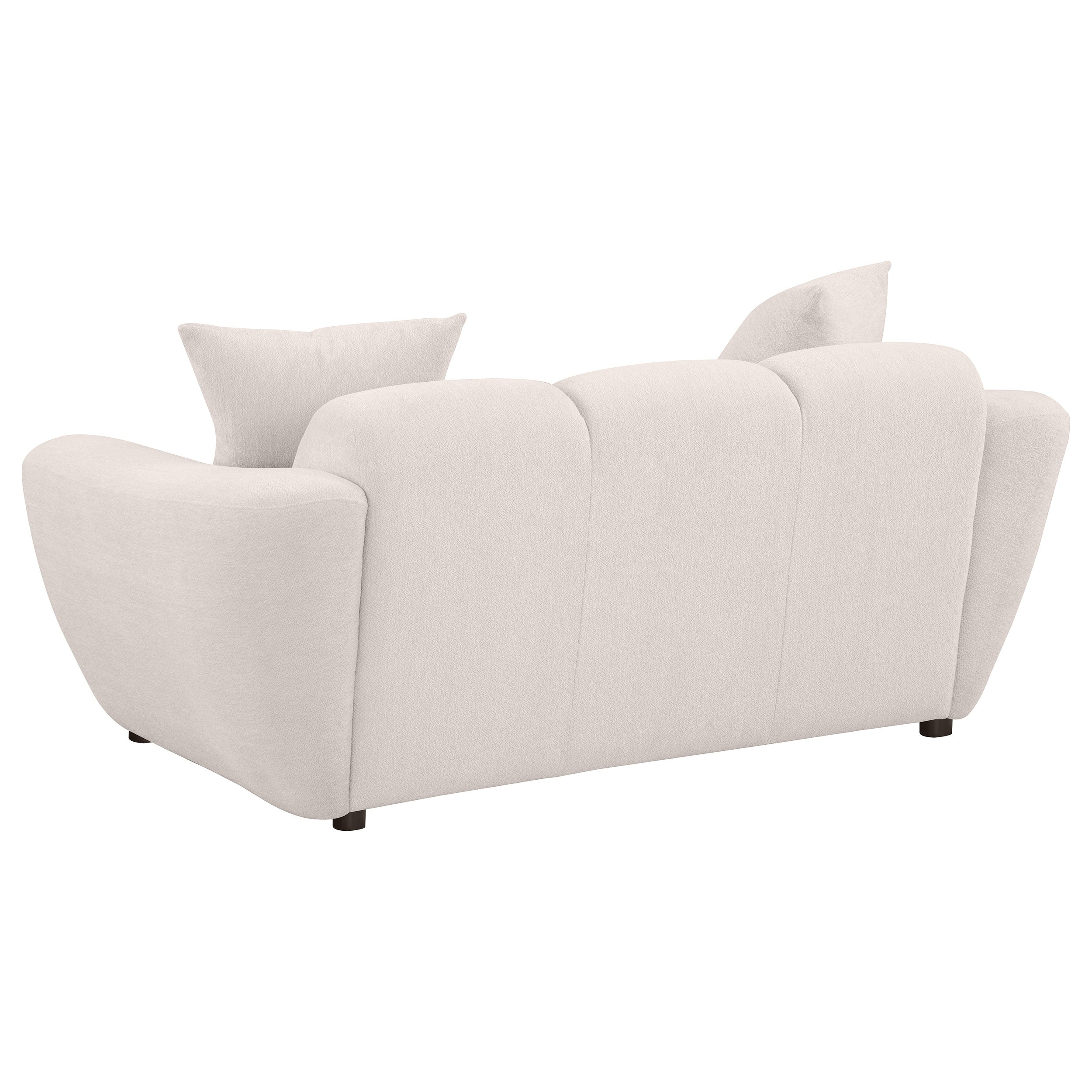Destino Chenille Splayed Arm Sofa Set Greige