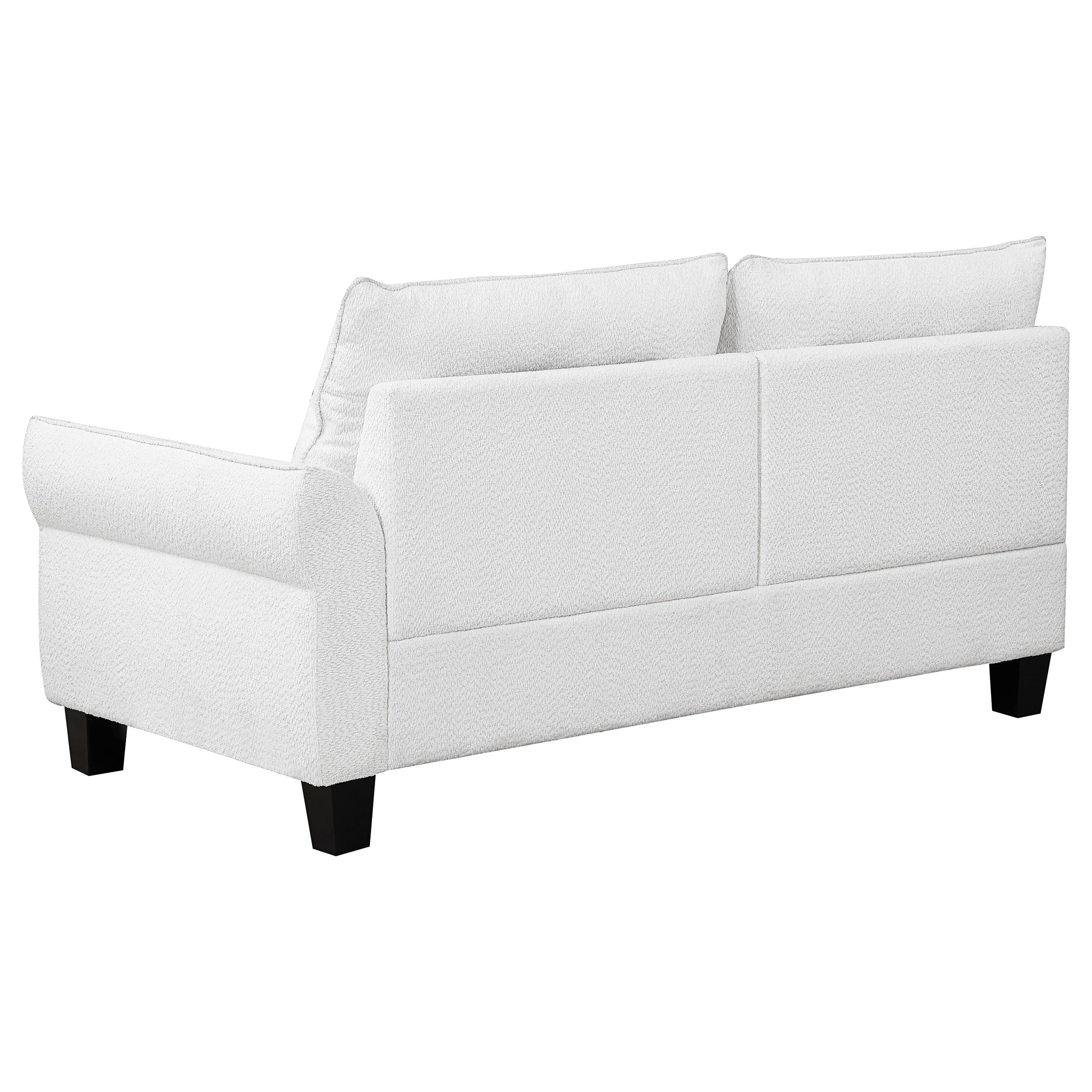 Caspian Upholstered Curved Arm Chaise Sectional Sofa