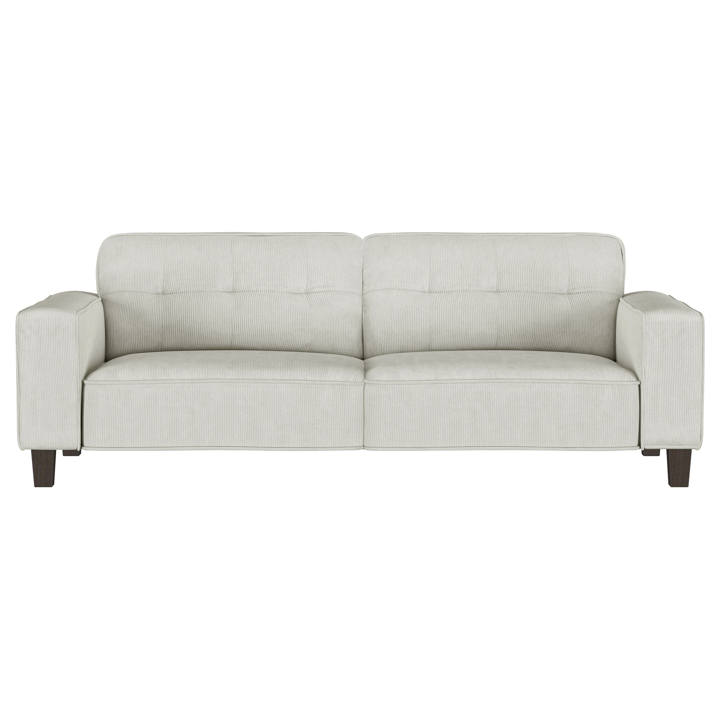 Deerhurst Upholstered Track Arm Sofa Set Greige