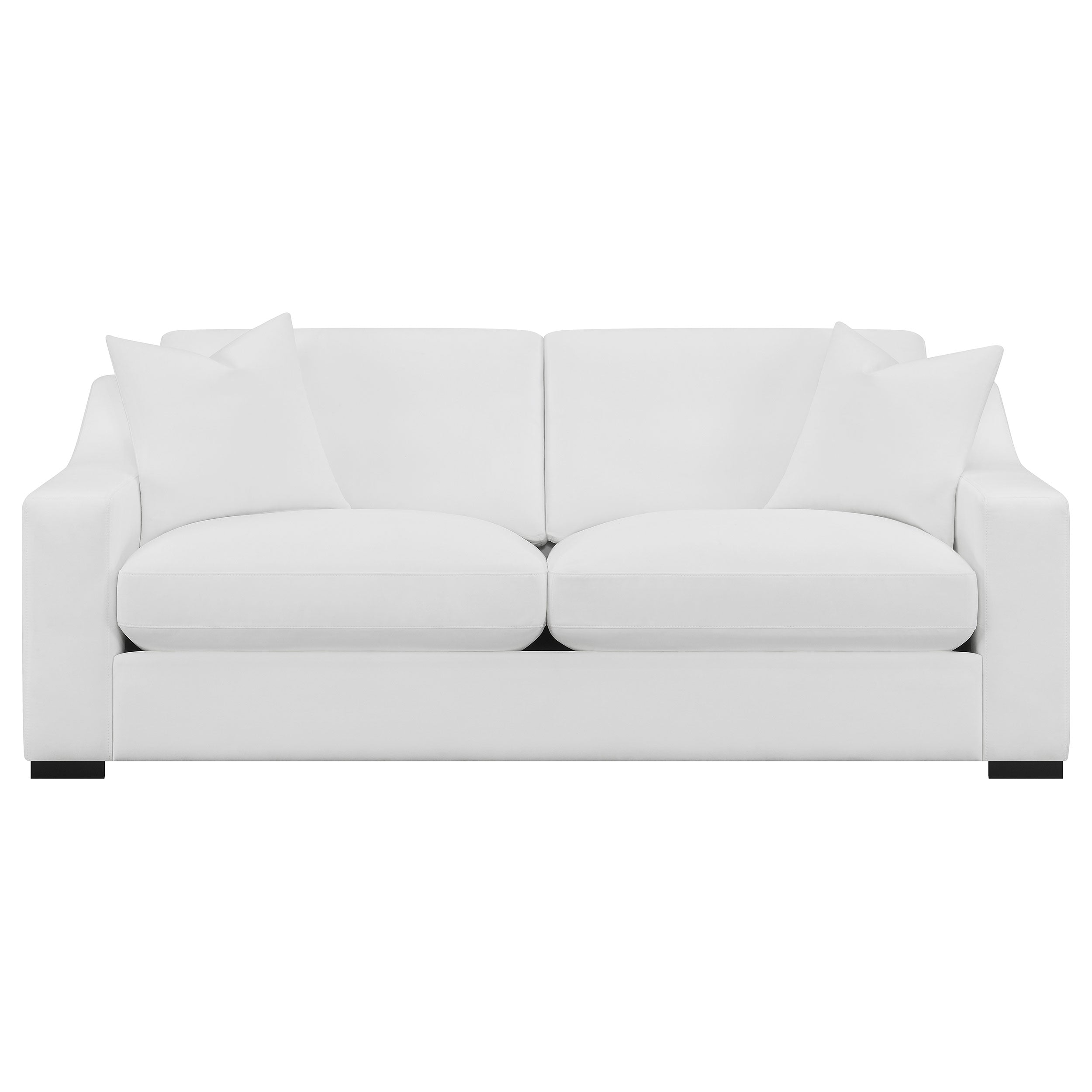 Ashlyn Upholstered Sloped Arm Sofa Set