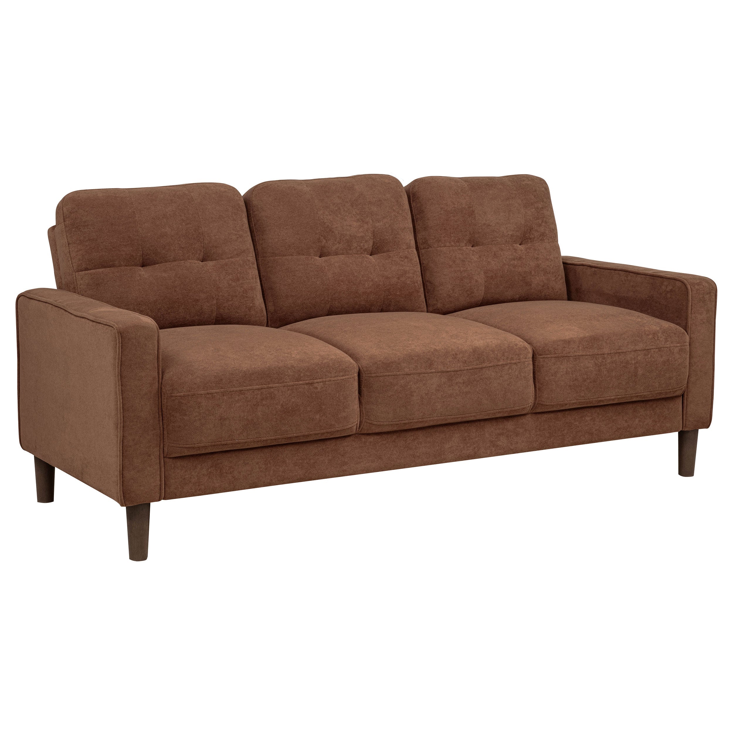 Bowen II Fabric Upholstered Track Arm Sofa Set