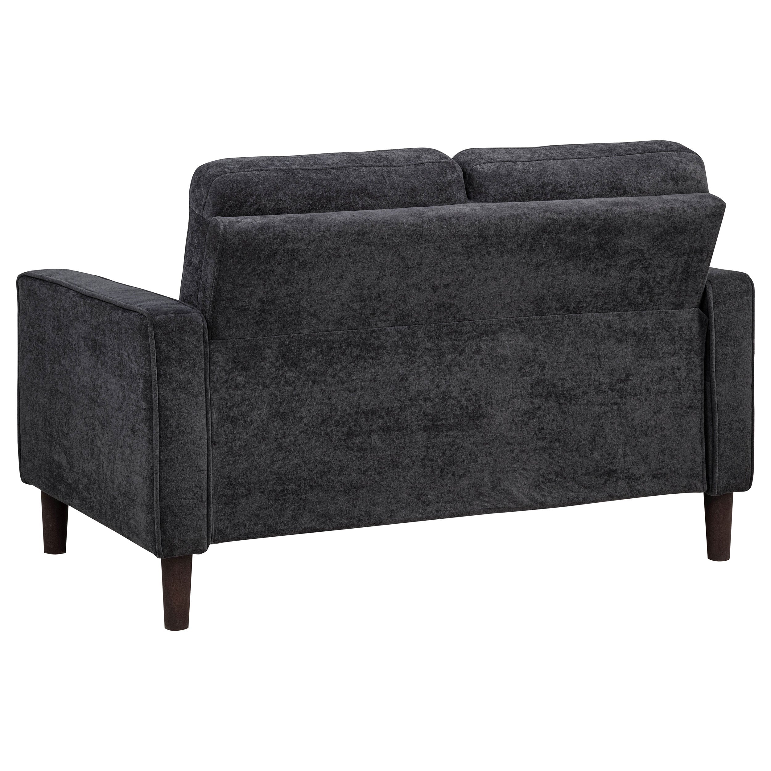 Bowen II Fabric Upholstered Track Arm Sofa Set