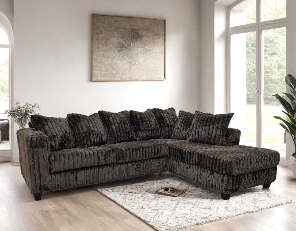 510 Sectional with Chaise — Chocolate