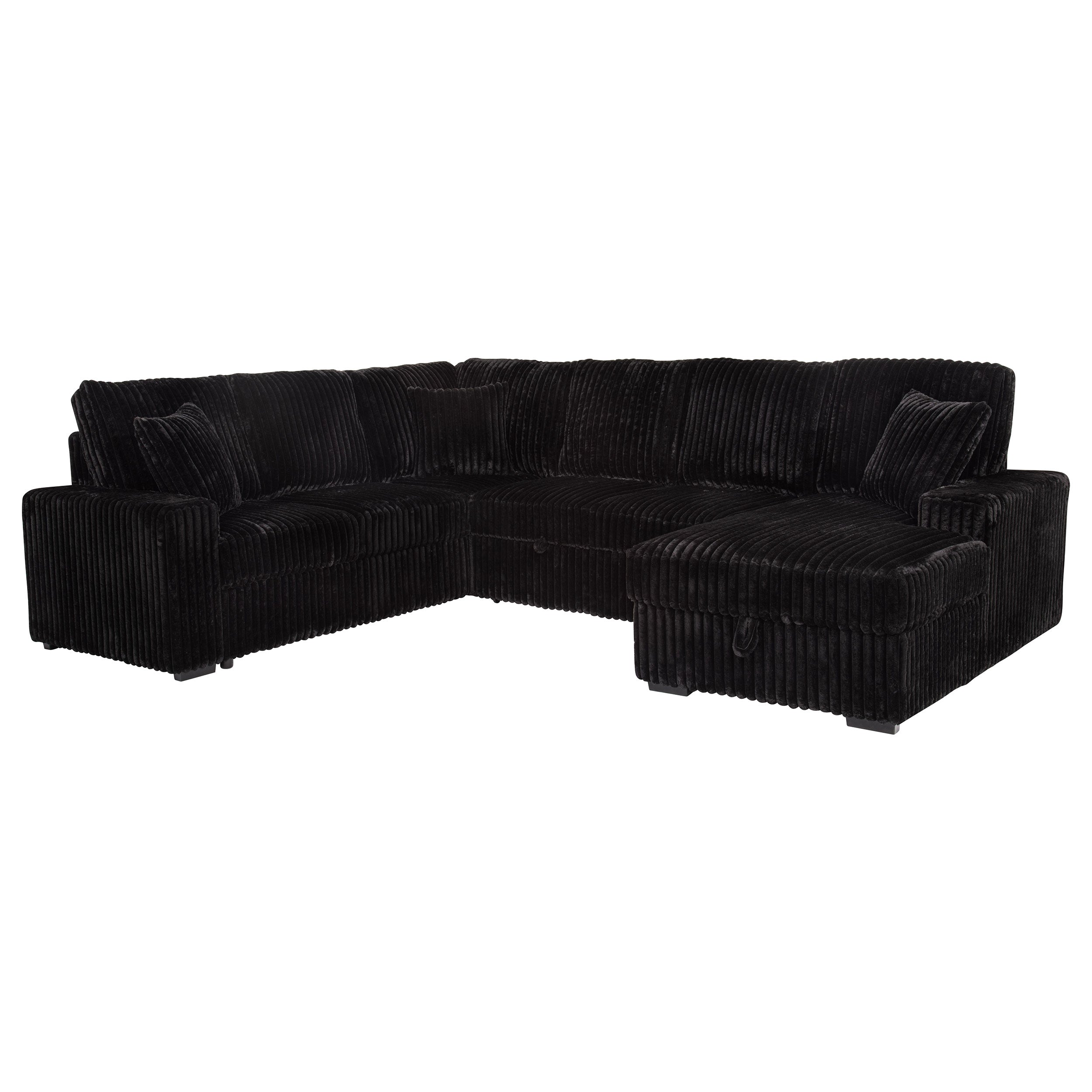 Devonshire Sleeper Sectional Sofa Storage Chaise