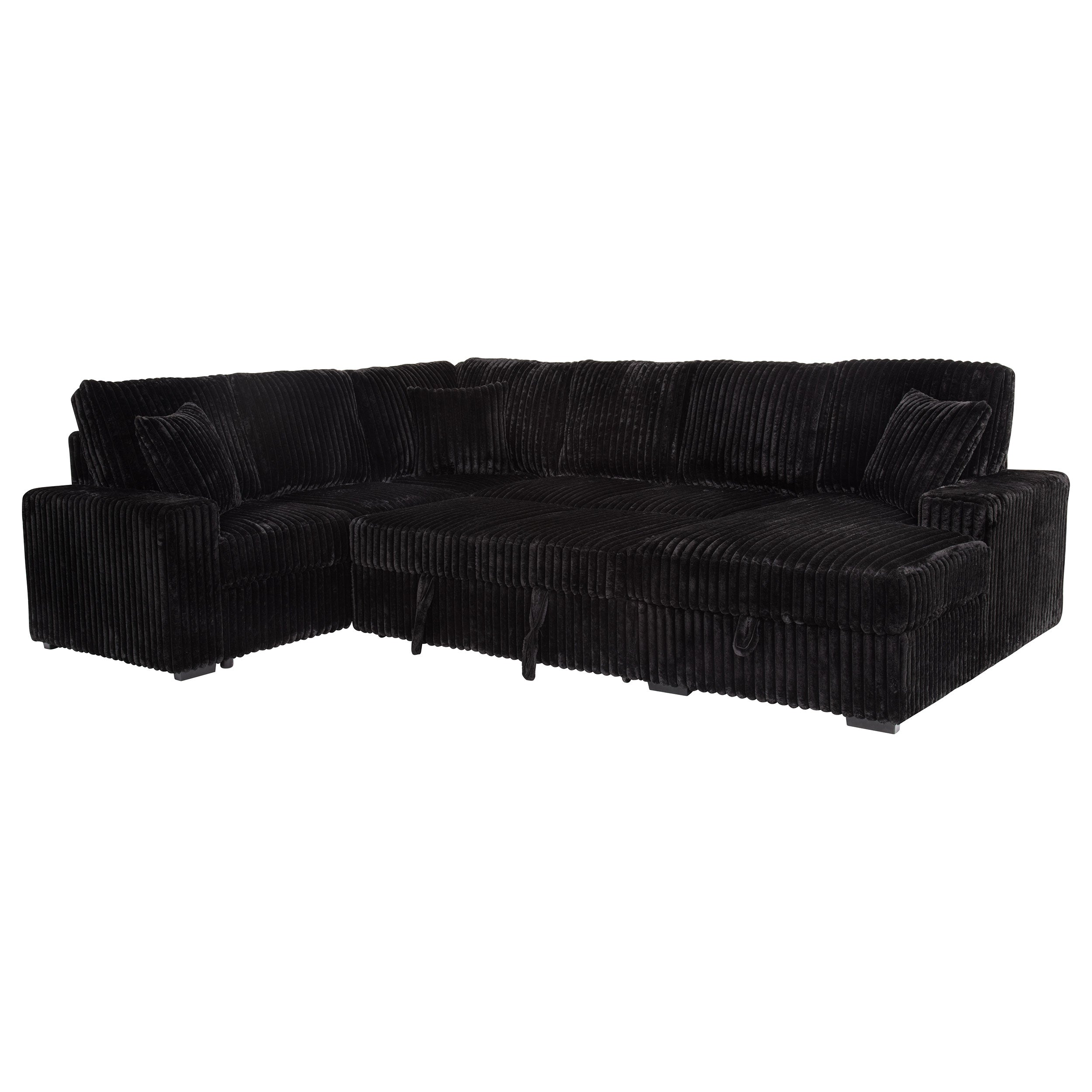 Devonshire Sleeper Sectional Sofa Storage Chaise