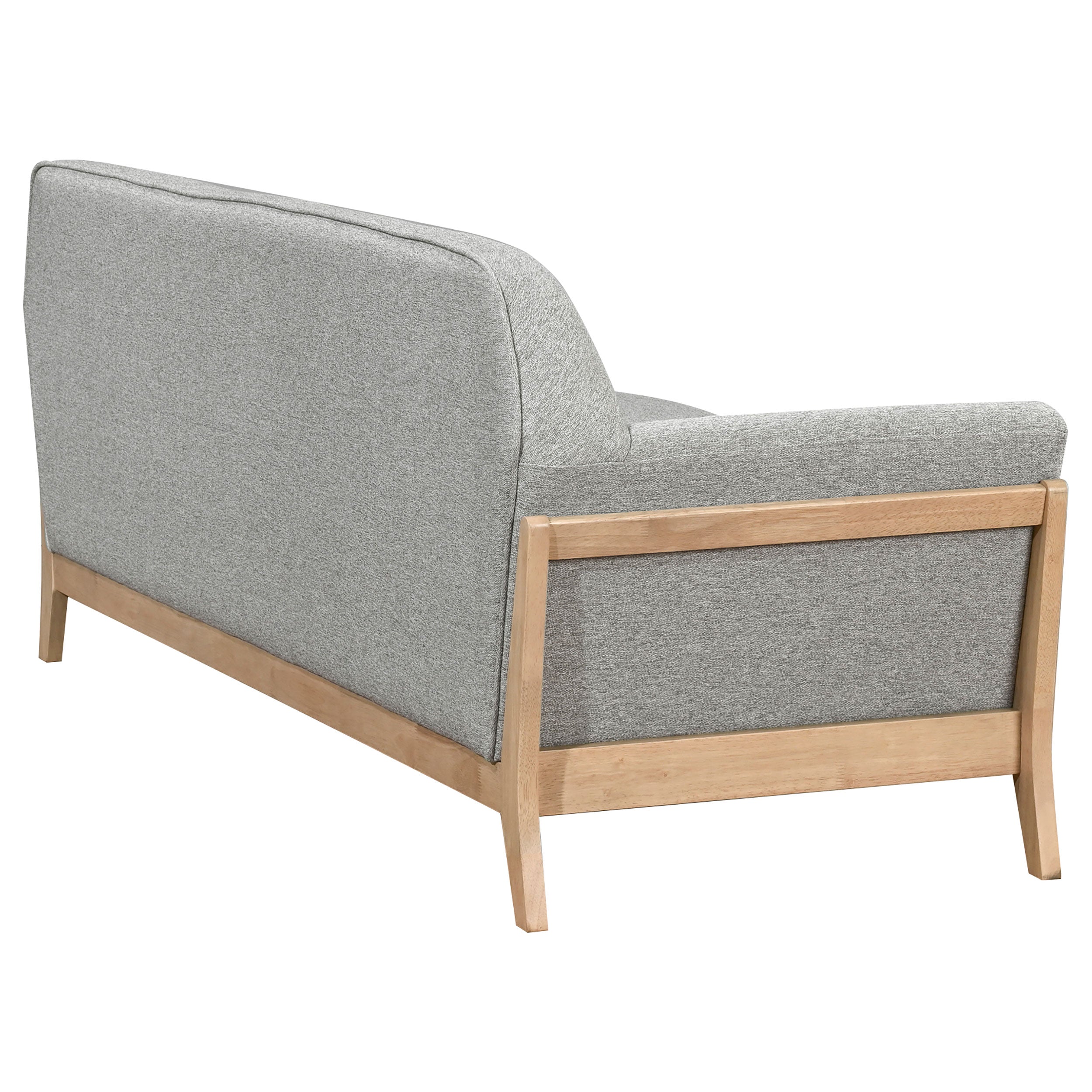 Vaughn Fabric Upholstered Flared Arm Sofa Grey