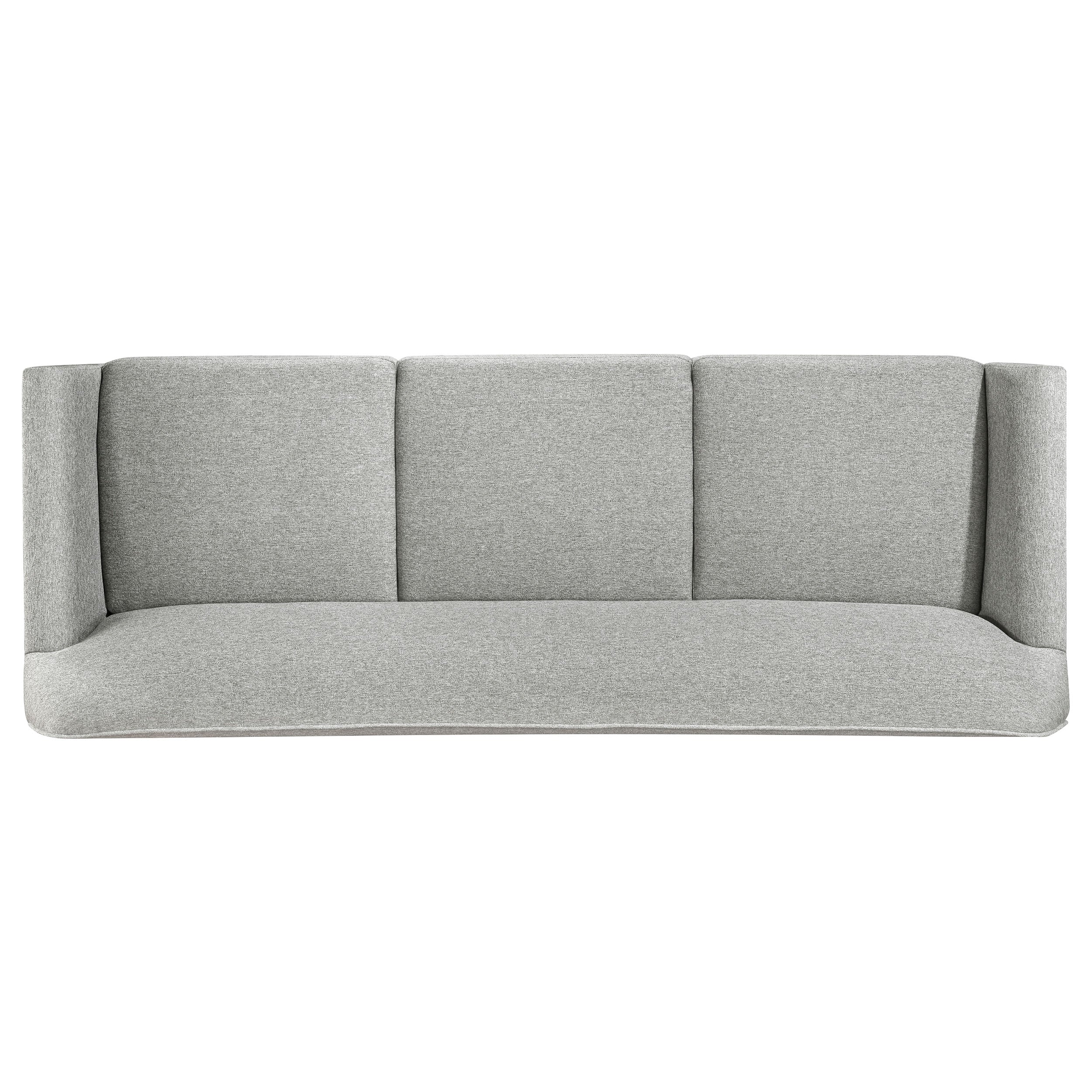 Vaughn Fabric Upholstered Flared Arm Sofa Grey