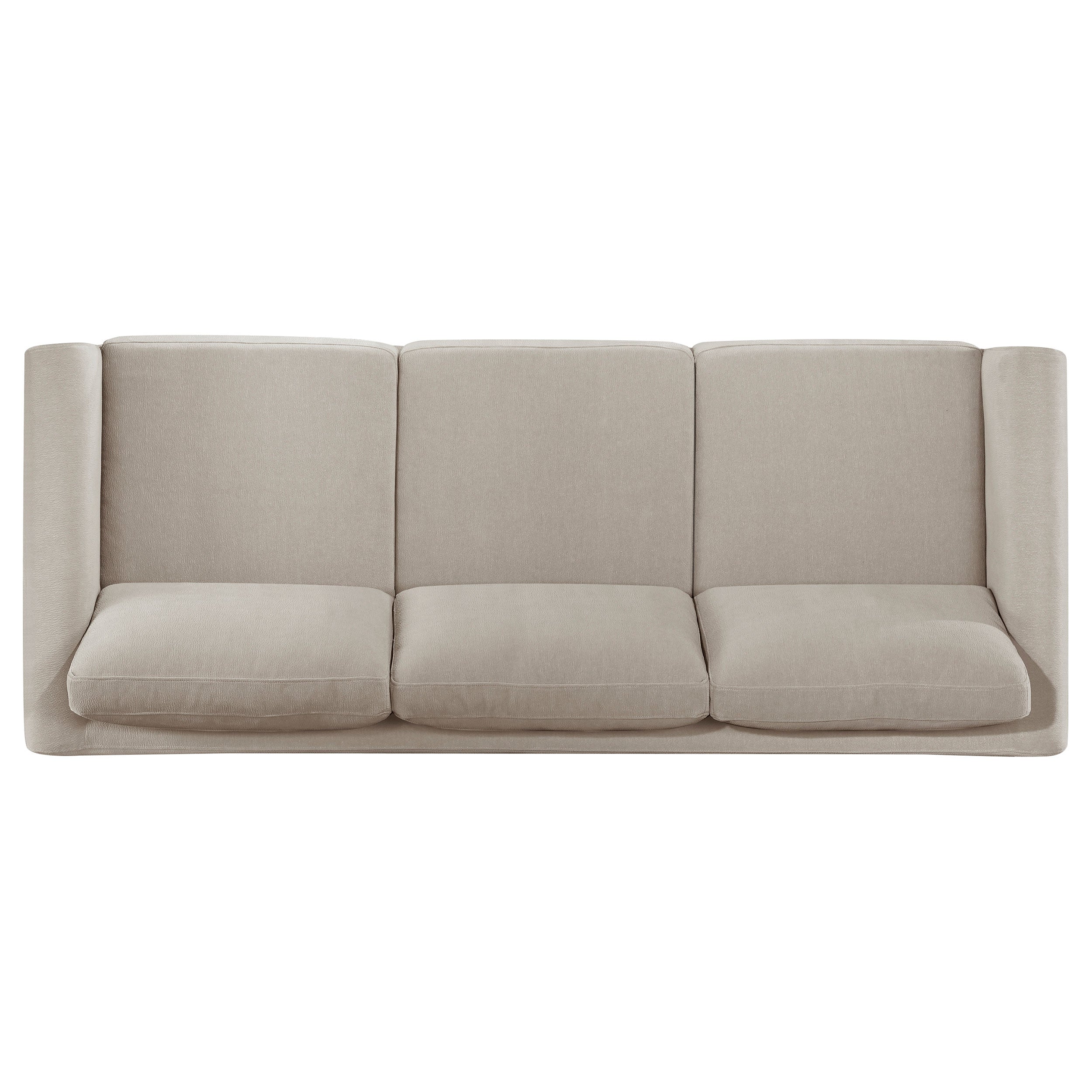 Islington Upholstered Panel Arm Sofa Set Taupe